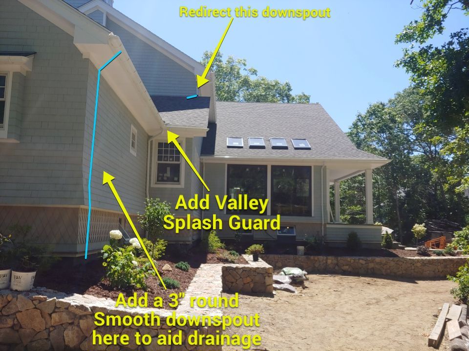 East Falmouth, MA Gutter Installation using 6" Half Round Aluminum Gutter by Gutter Pro Enterprises