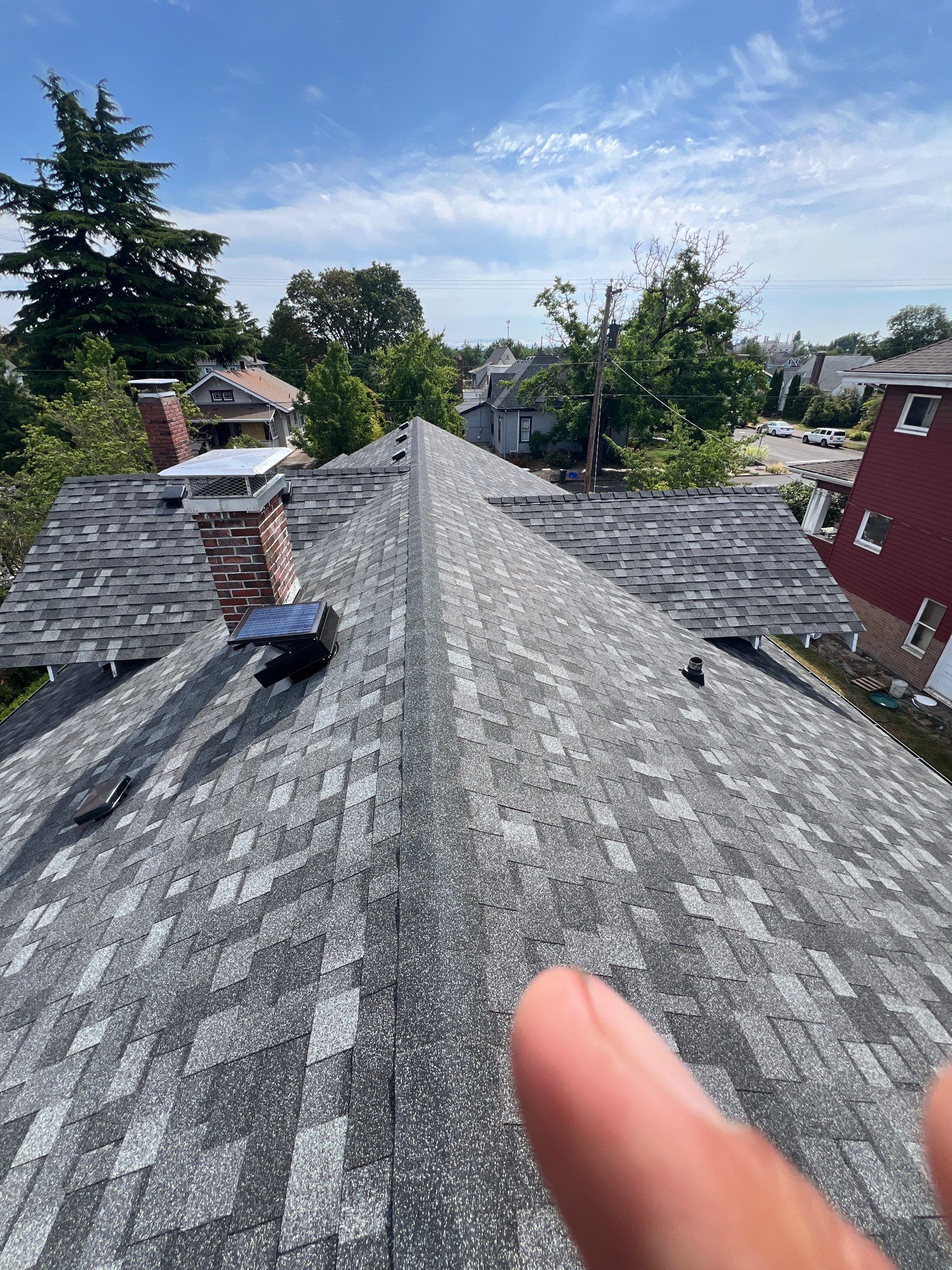 Residential Roofing Installation using IKO Dynasty (Color: Summit Grey) by Orezona Building & Roofing Company, Inc.