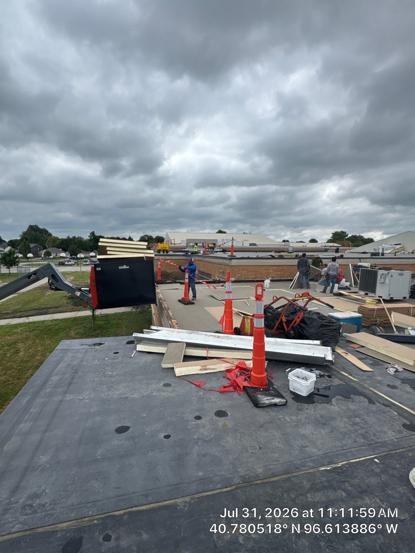 Commercial Flat Roof Installation for Lincoln Middle School by Customer Success Demo Account