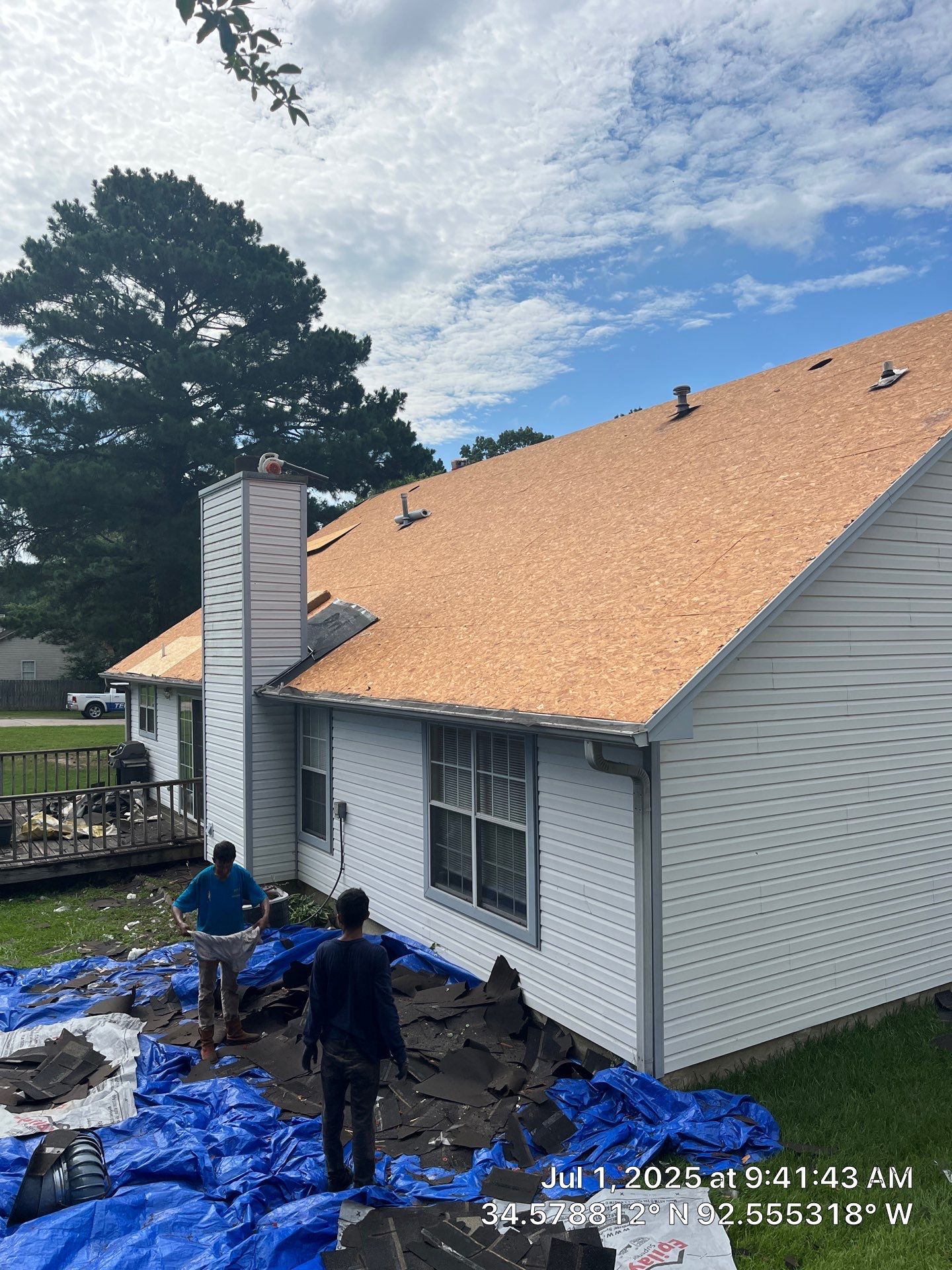 Benton Roof Replacement Featuring GAF Timberline HDZ Shingles by Temple Roofing and Exteriors