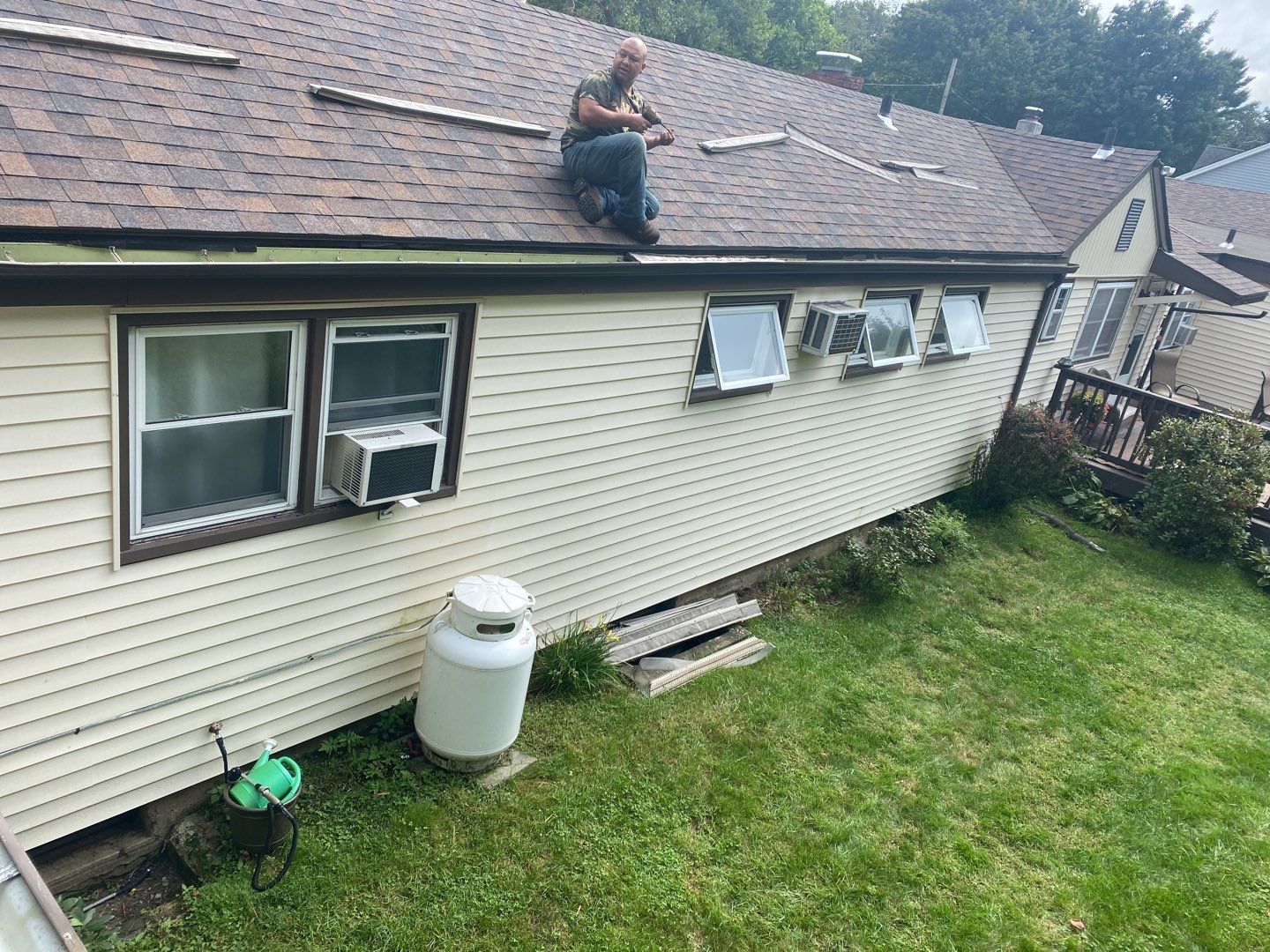 Residential Roofing Installation using Owens Corning Duration Brownwood by A Plus Exterior