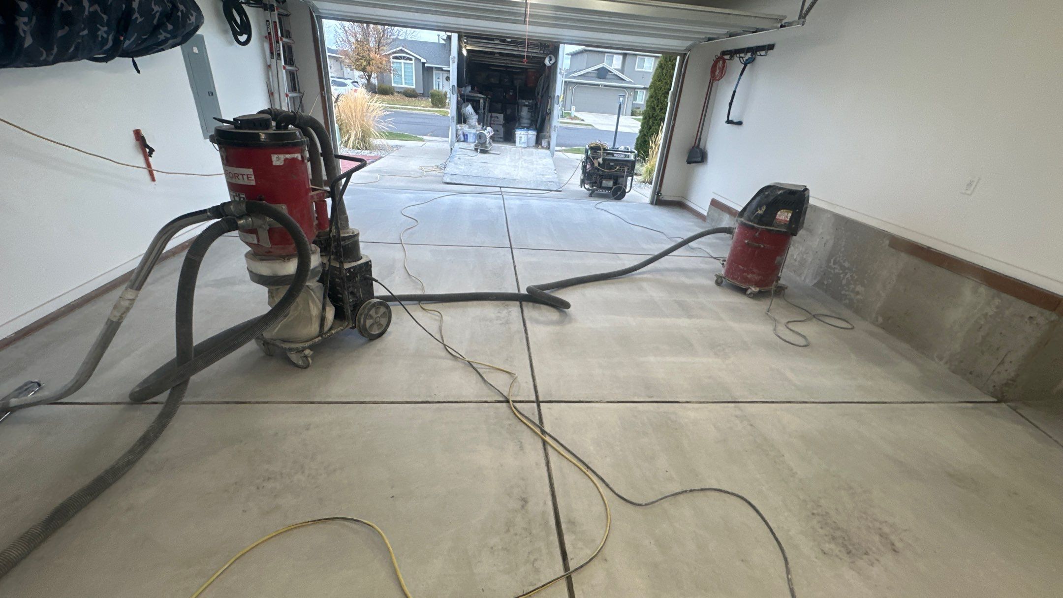 Garage Transformation using 1/8 Tidal Wave by Croc Coatings, LLC