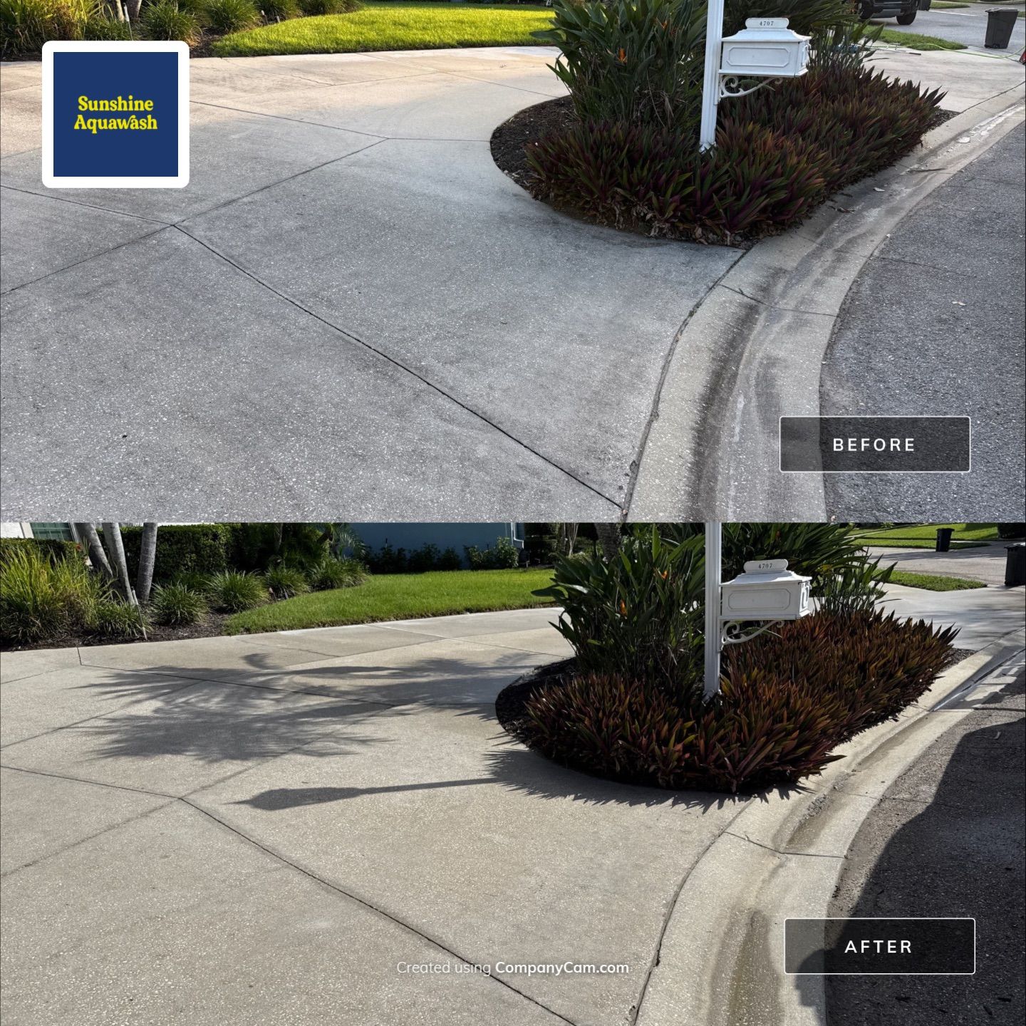 Driveway Cleaning at The Inlets Bradenton by Sunshine AquaWash