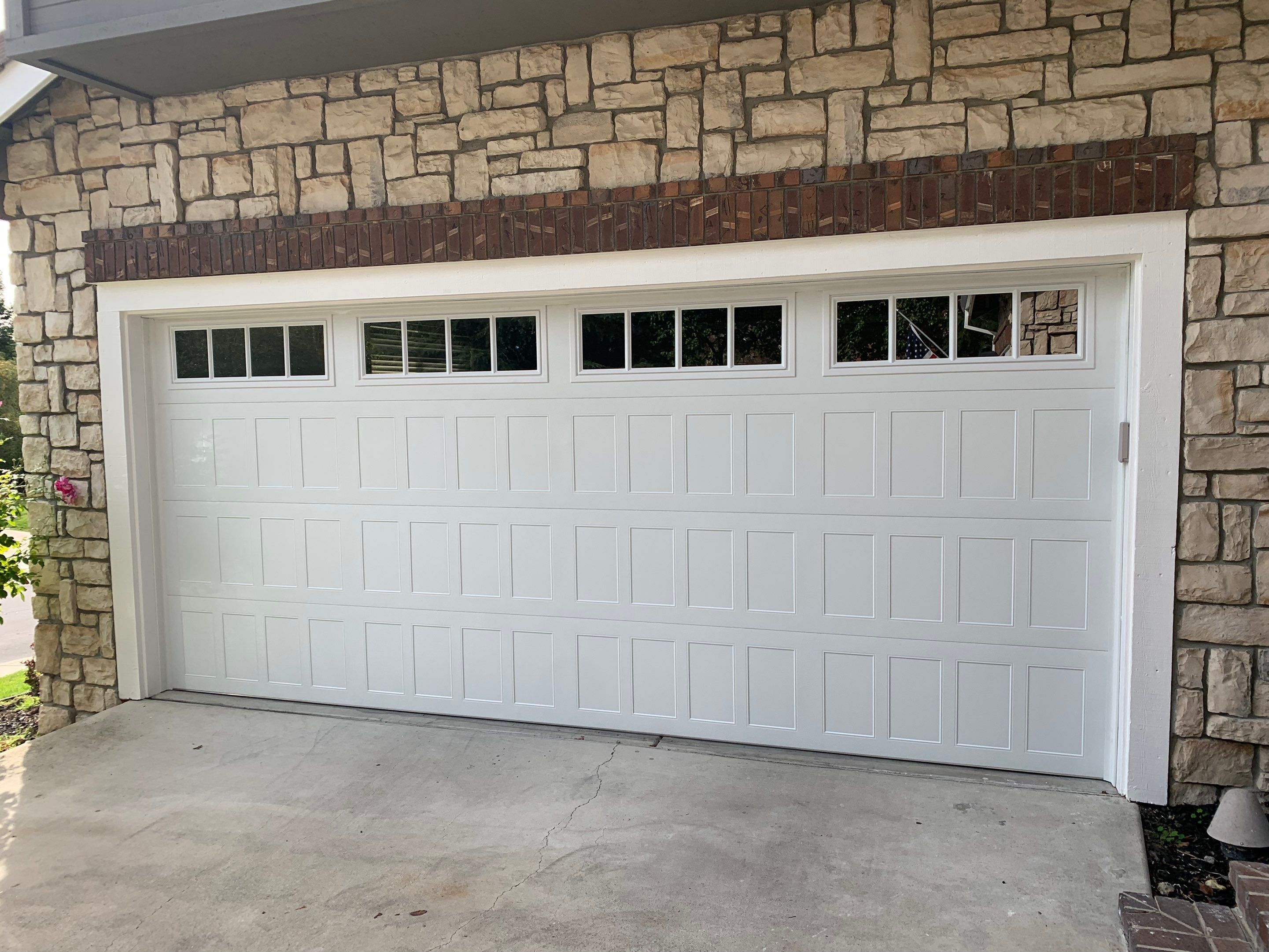 Garage Door Install using CHI Shaker Panel by Barton Overhead Door