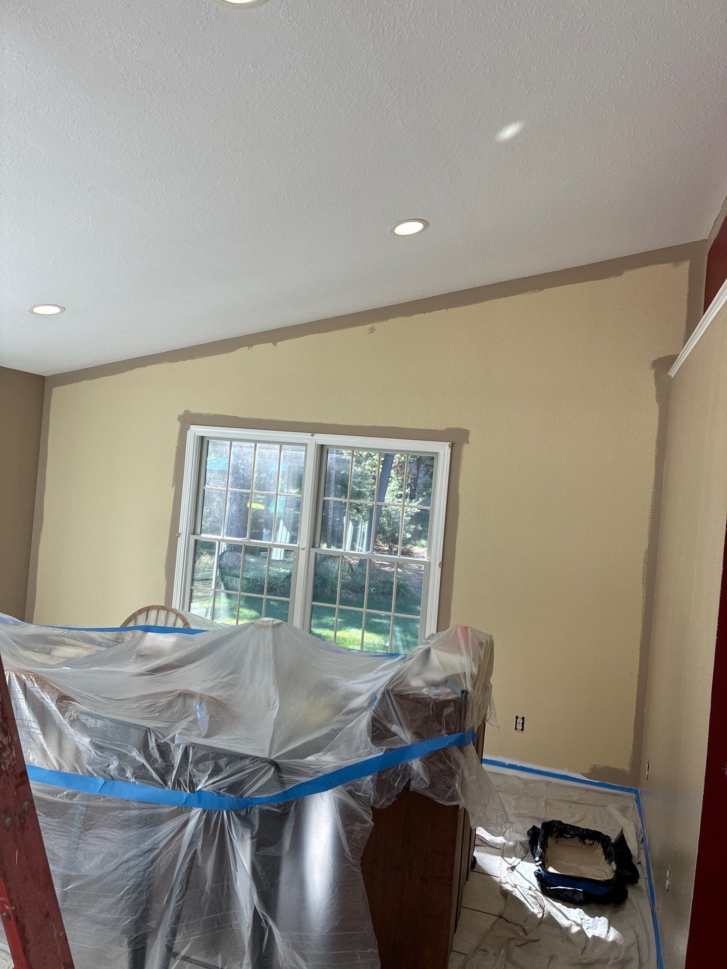 Neutral Interior Wall Repainting and Color Transformation in Whitehall Michigan by Gordon Painting
