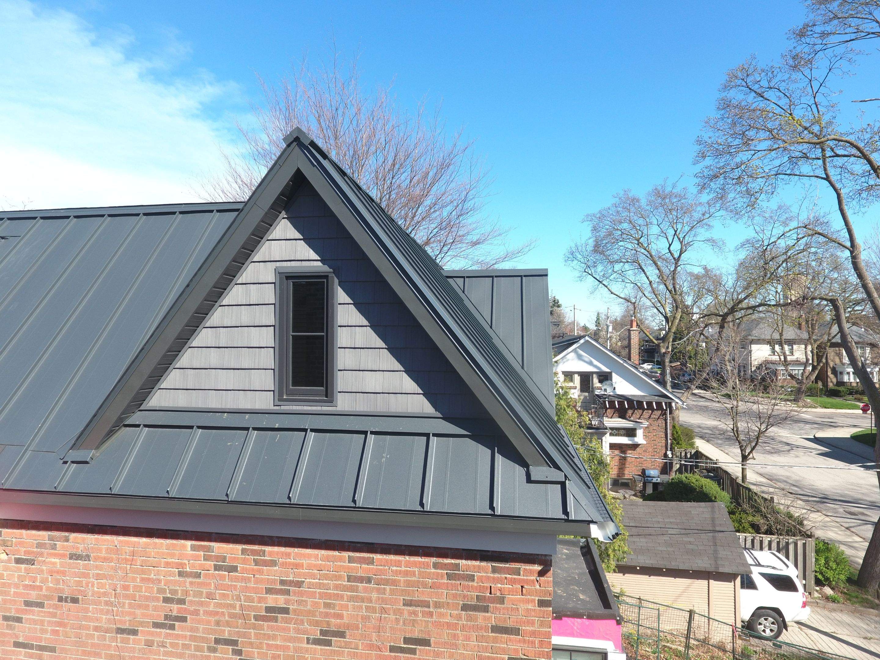 New Home Construction using 24 Ga Standing Seam Metal by Jay Carter Roofing & Sheet Metal