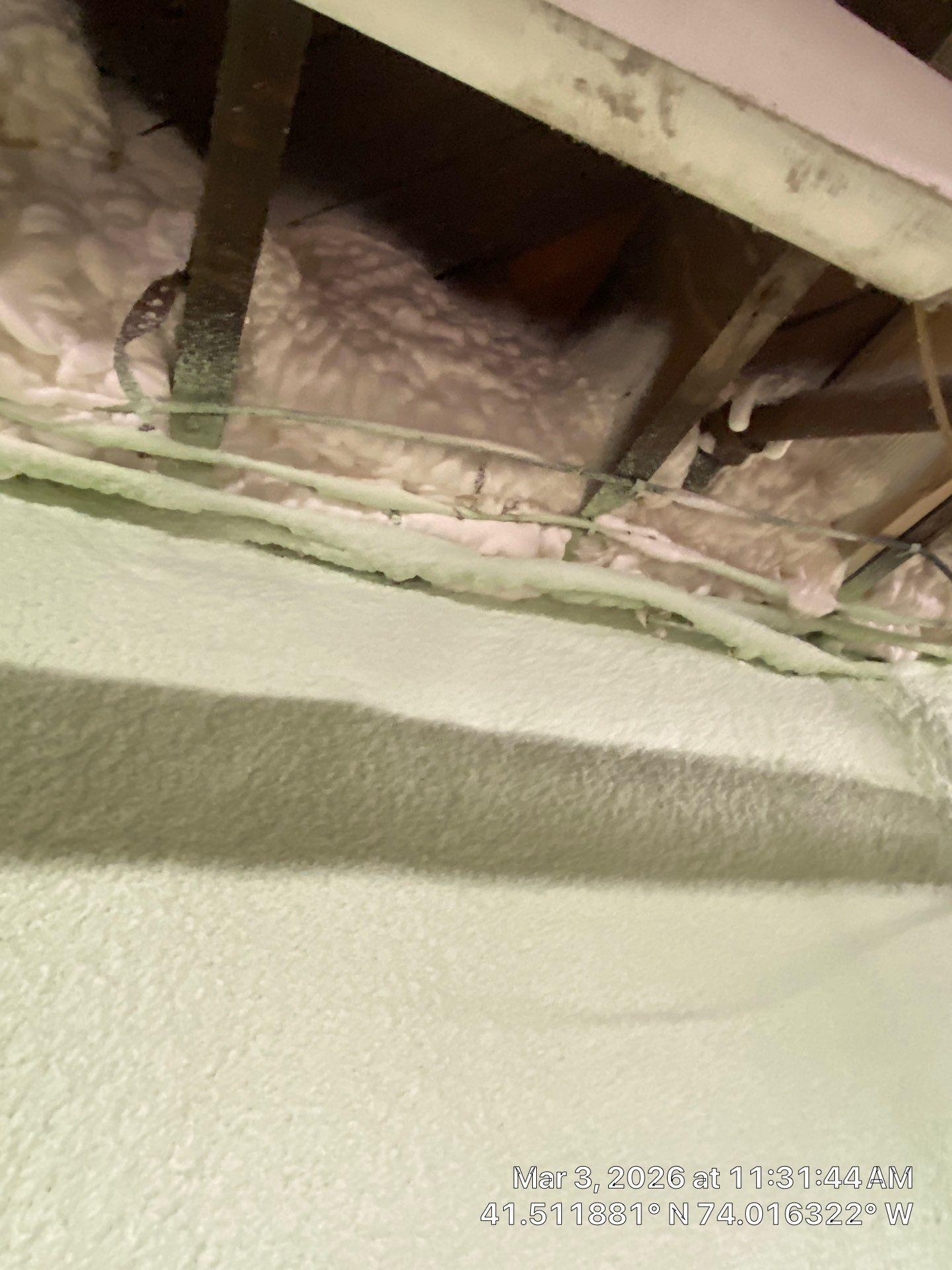 Attic Insulation using open cell spray foam by NYS Foam & Energy