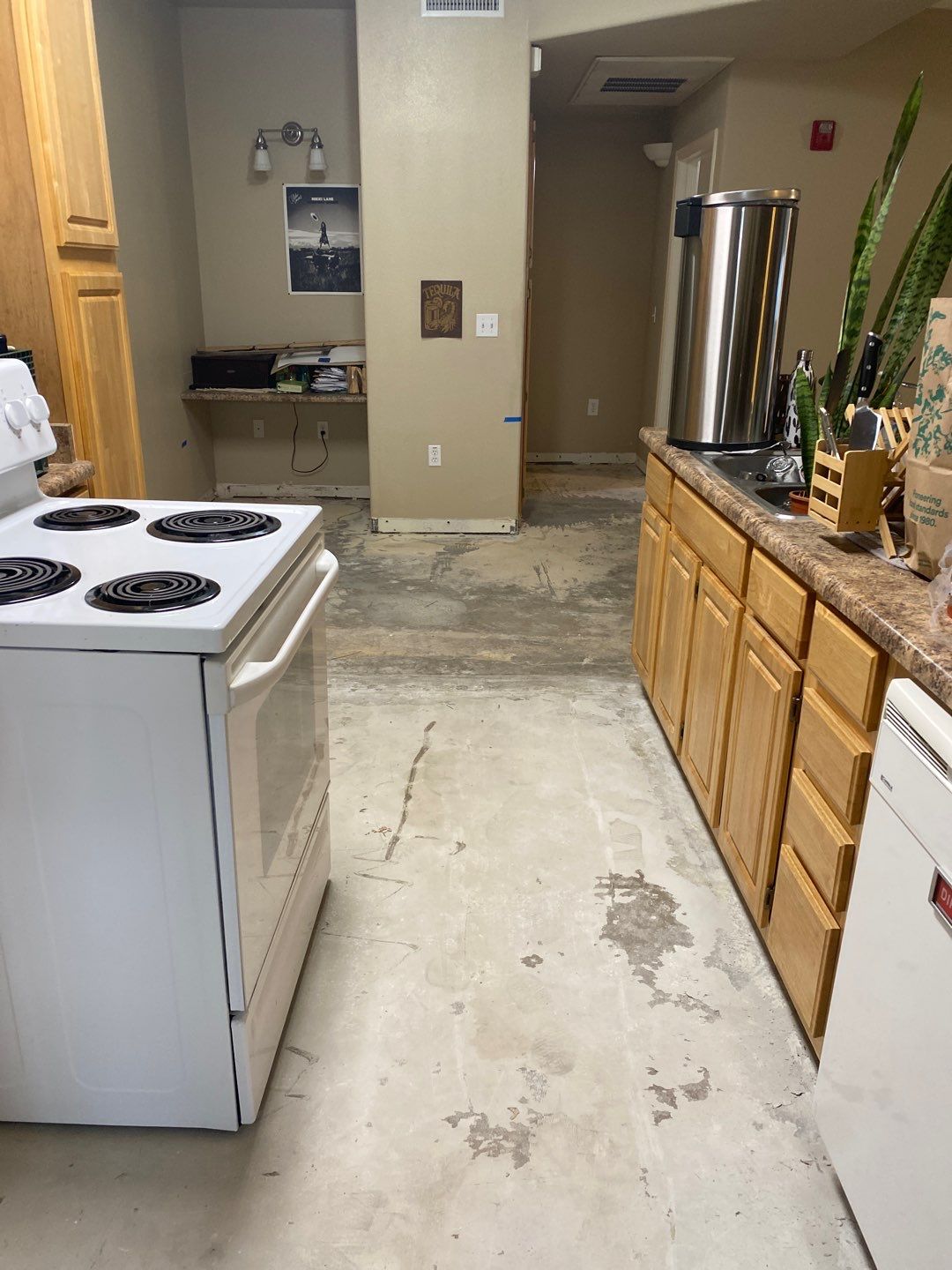 Flood damage renovation by Footprints Floors South Sacramento