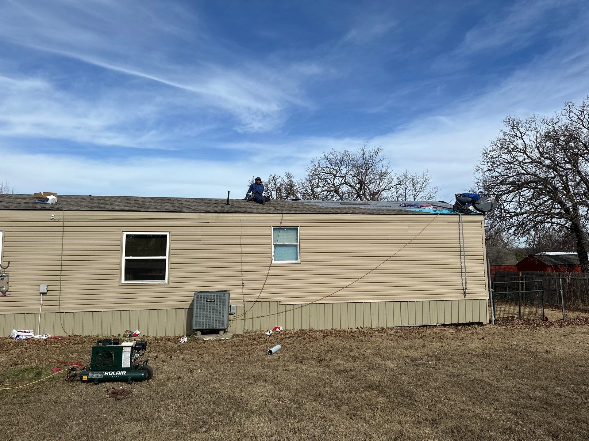 major roof repairs by McCann's Roofing and Construction