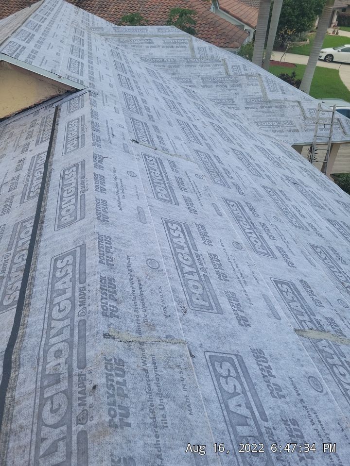 Residential Roofing Installation using Eagle Roofing Tile by BLUES BROTHERS ROOFING
