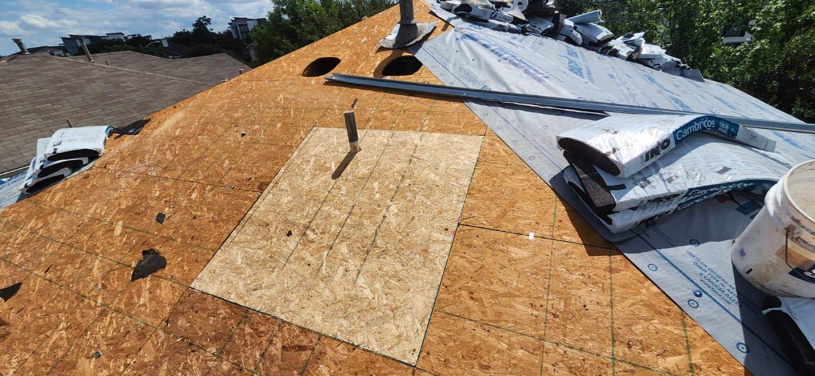 Roofing Replacement and Sheathing Repair in Austin, Texas by Caliber Restoration LLC