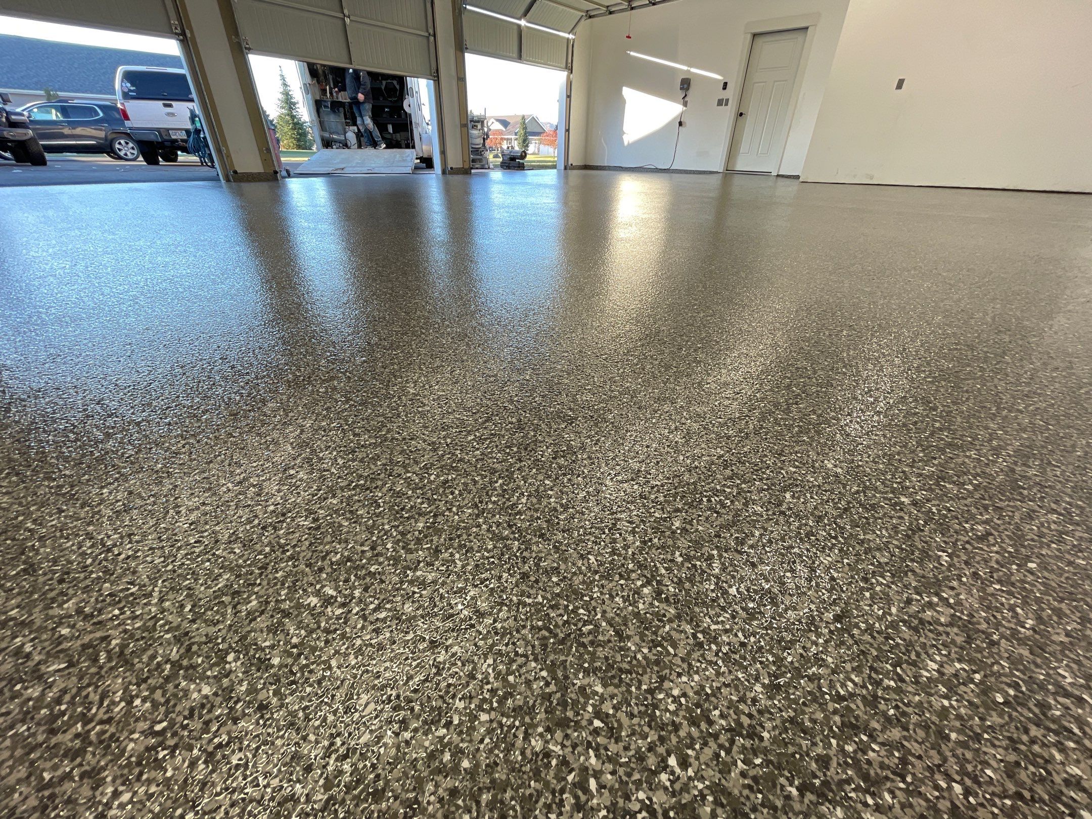 Garage Transformation using Silver Creek by Croc Coatings, LLC