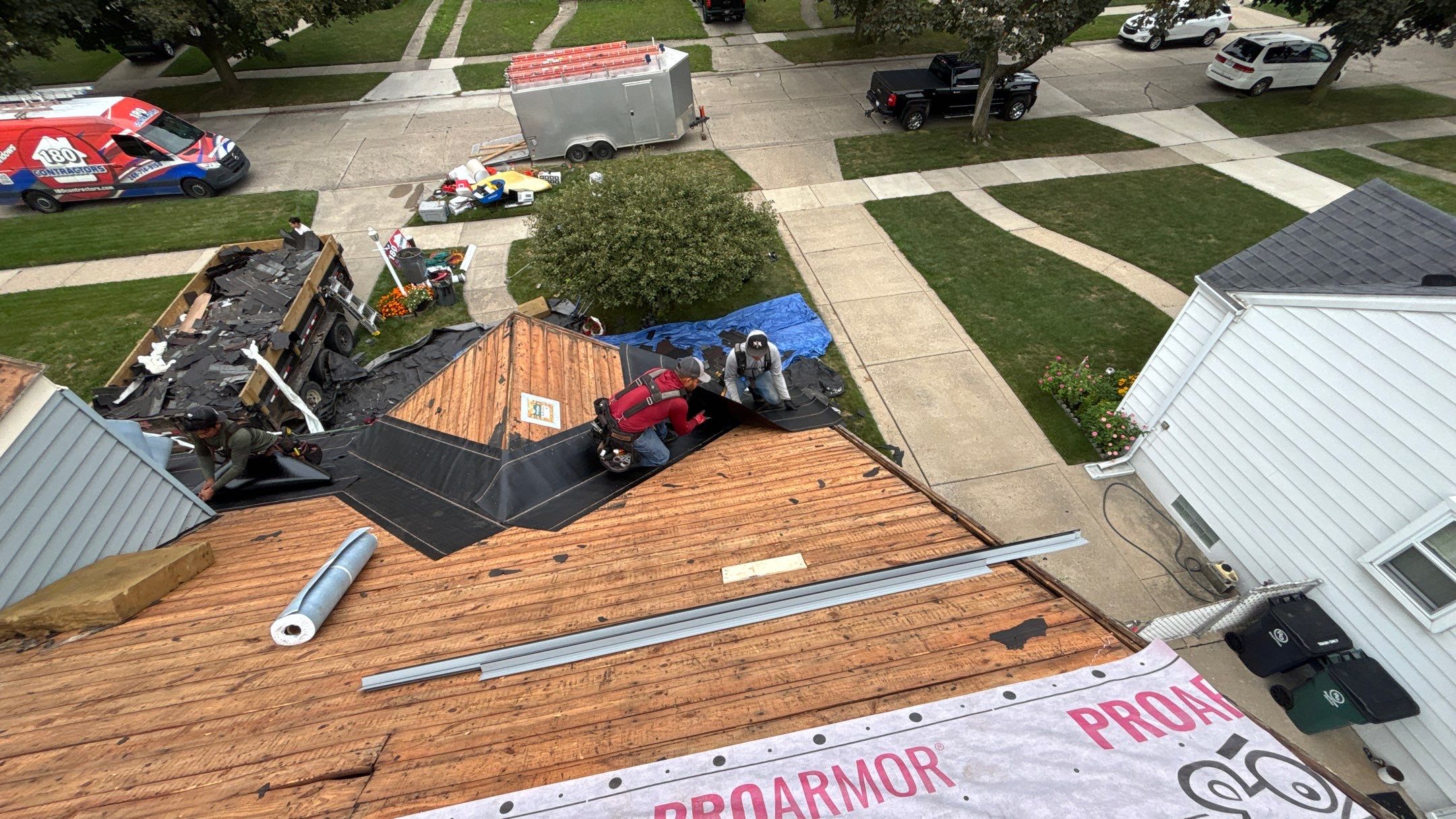 Roof Replacement using Owens Corning Slatestone Gray by 180 Contractors