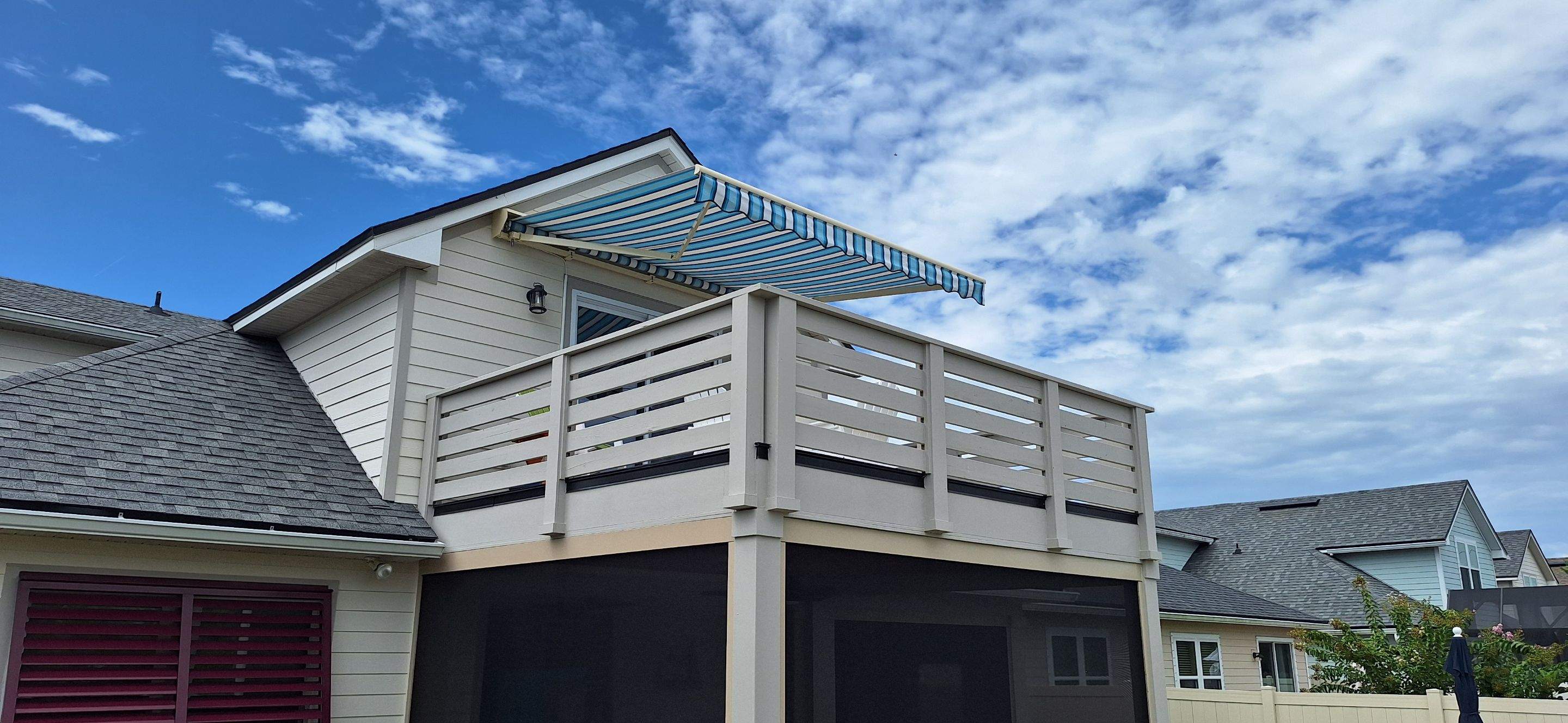 Retractable Awnings - Colonnade Seaglass by Smart Guard Shutters