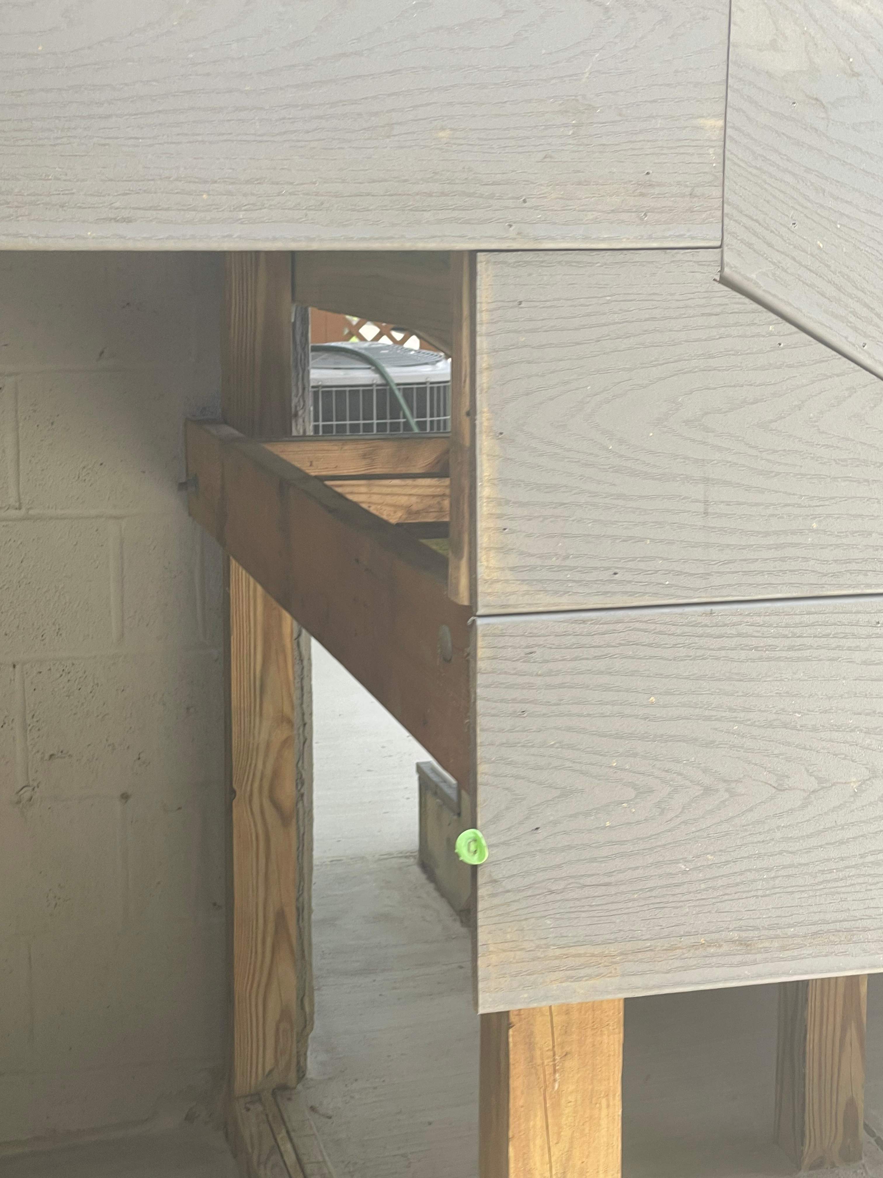 Deck resurfacing, railing replacement and concrete resurfacing by Fairfax Contractors, LLC