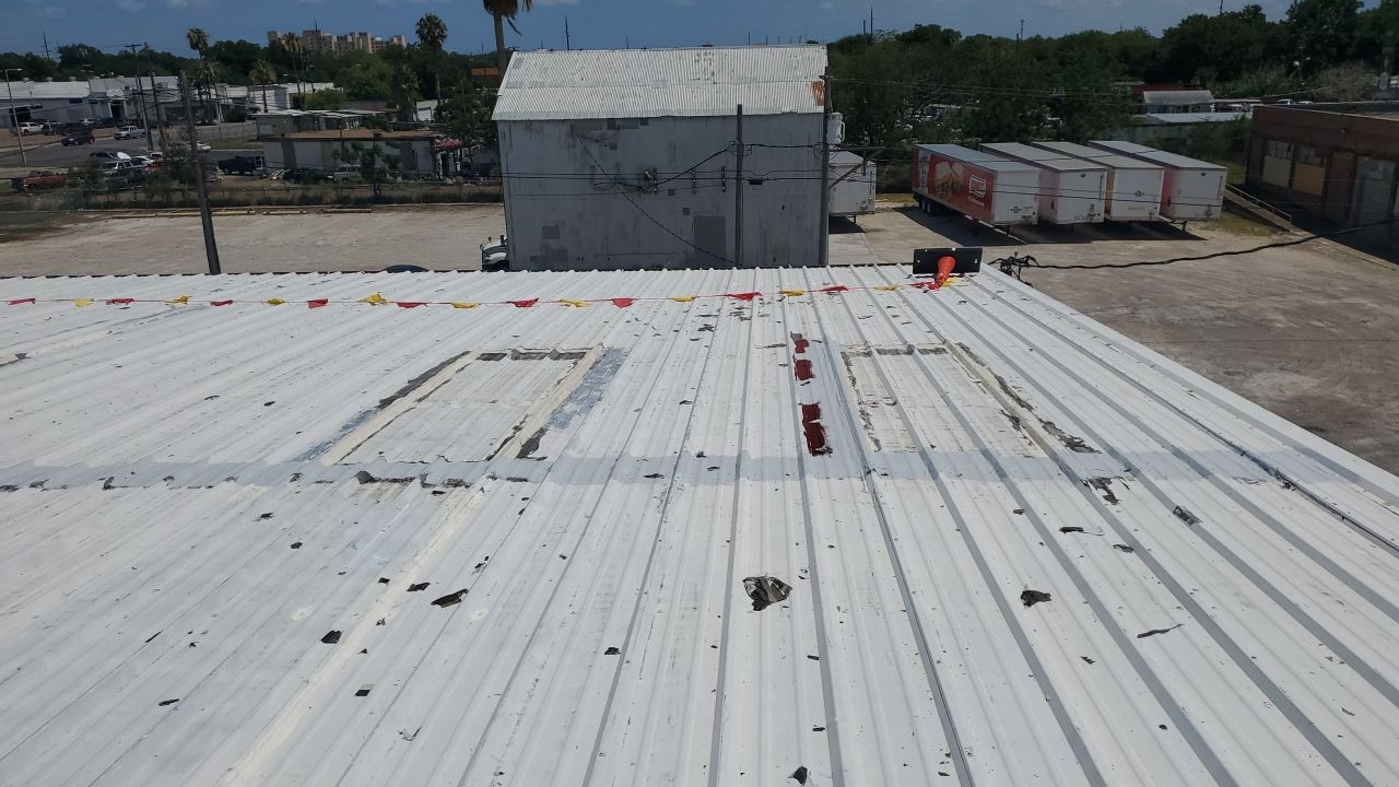 Commercial Roofing Installation using GAF 10 Year Acrylic System by Lighthouse Roofing