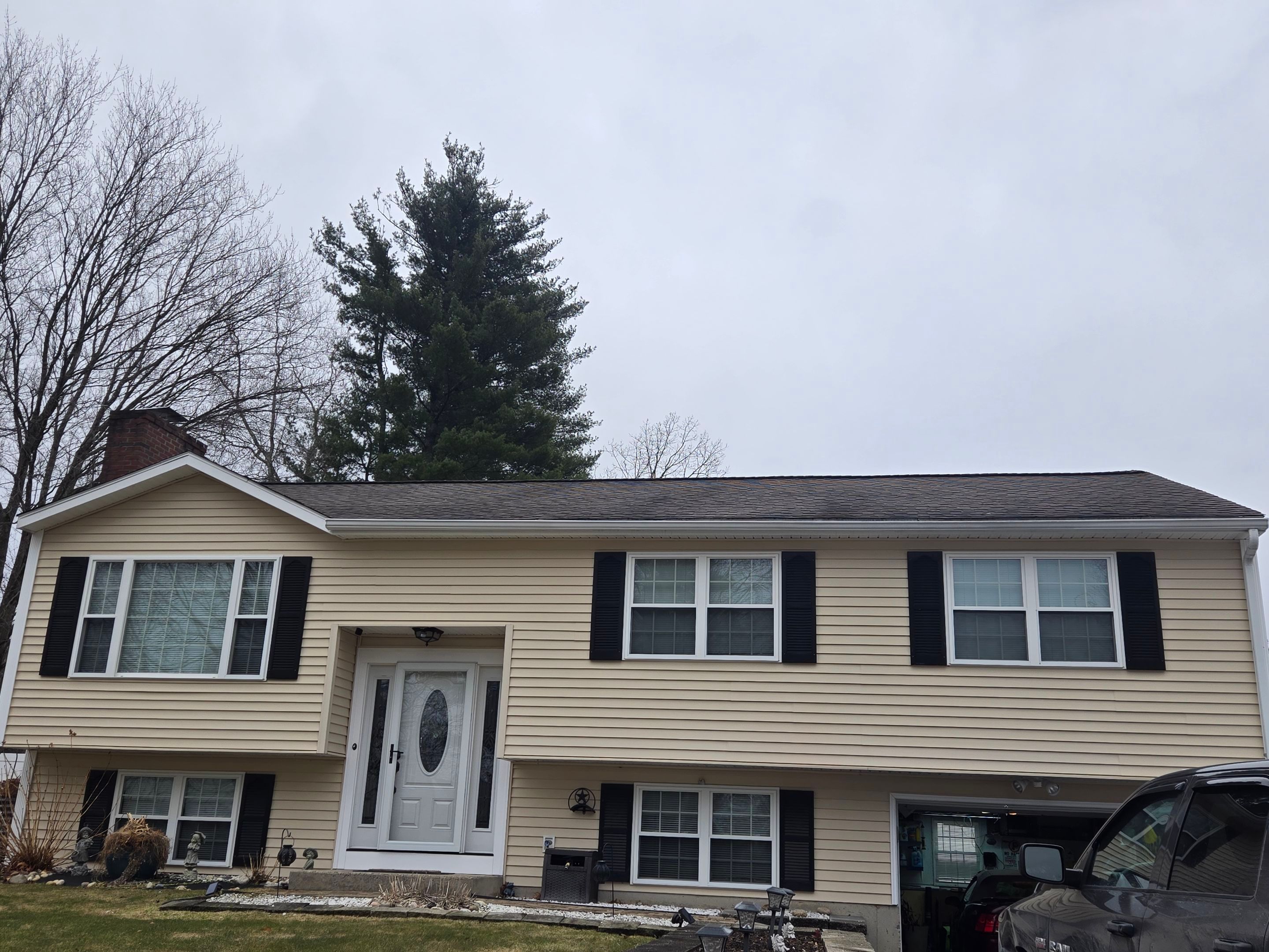 Full Residential Roof Replacement and Chimney Reflashing in Nashua by Tall pine roofing
