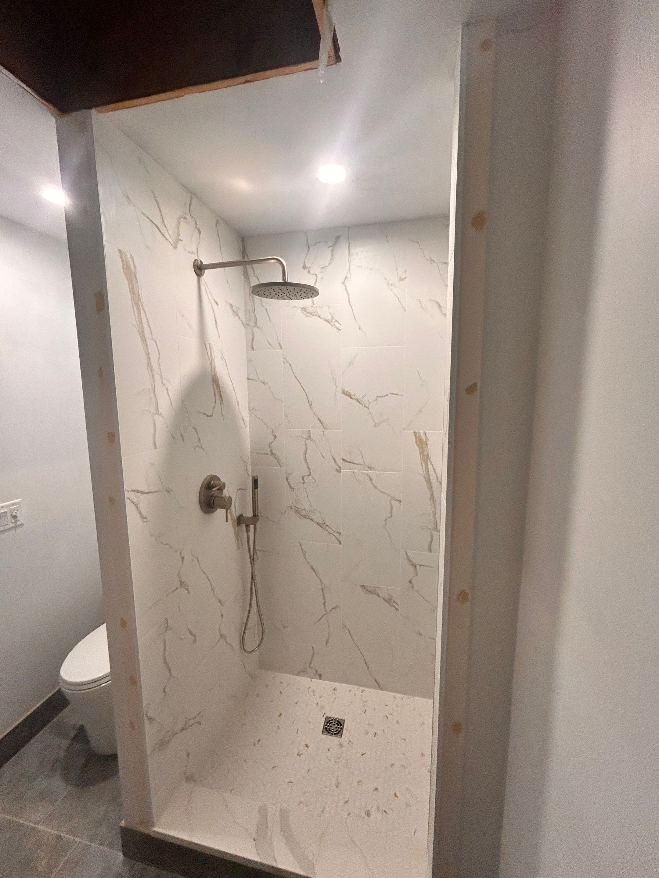 Shower Enclosure Tempered Shower Glass and Mirror by Cheshire Glass Company