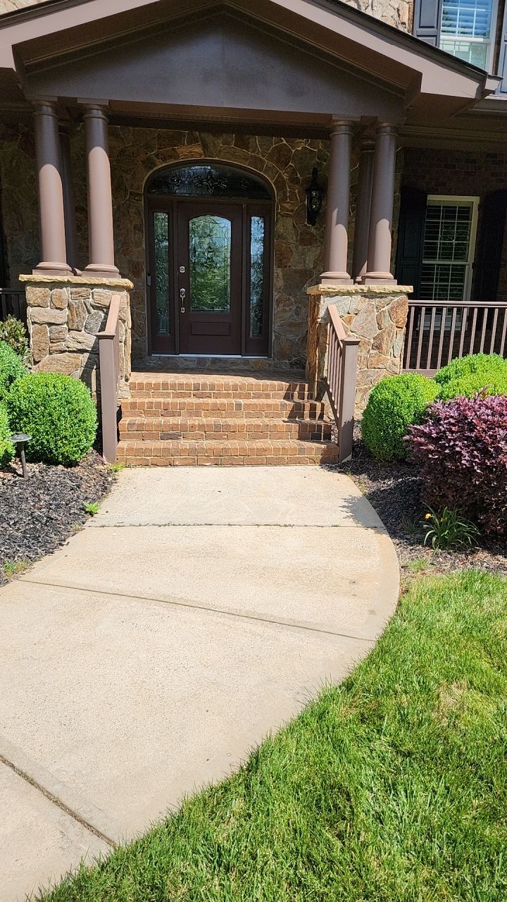concrete Clean using cleaner by G&H Home Tech Pros LLC