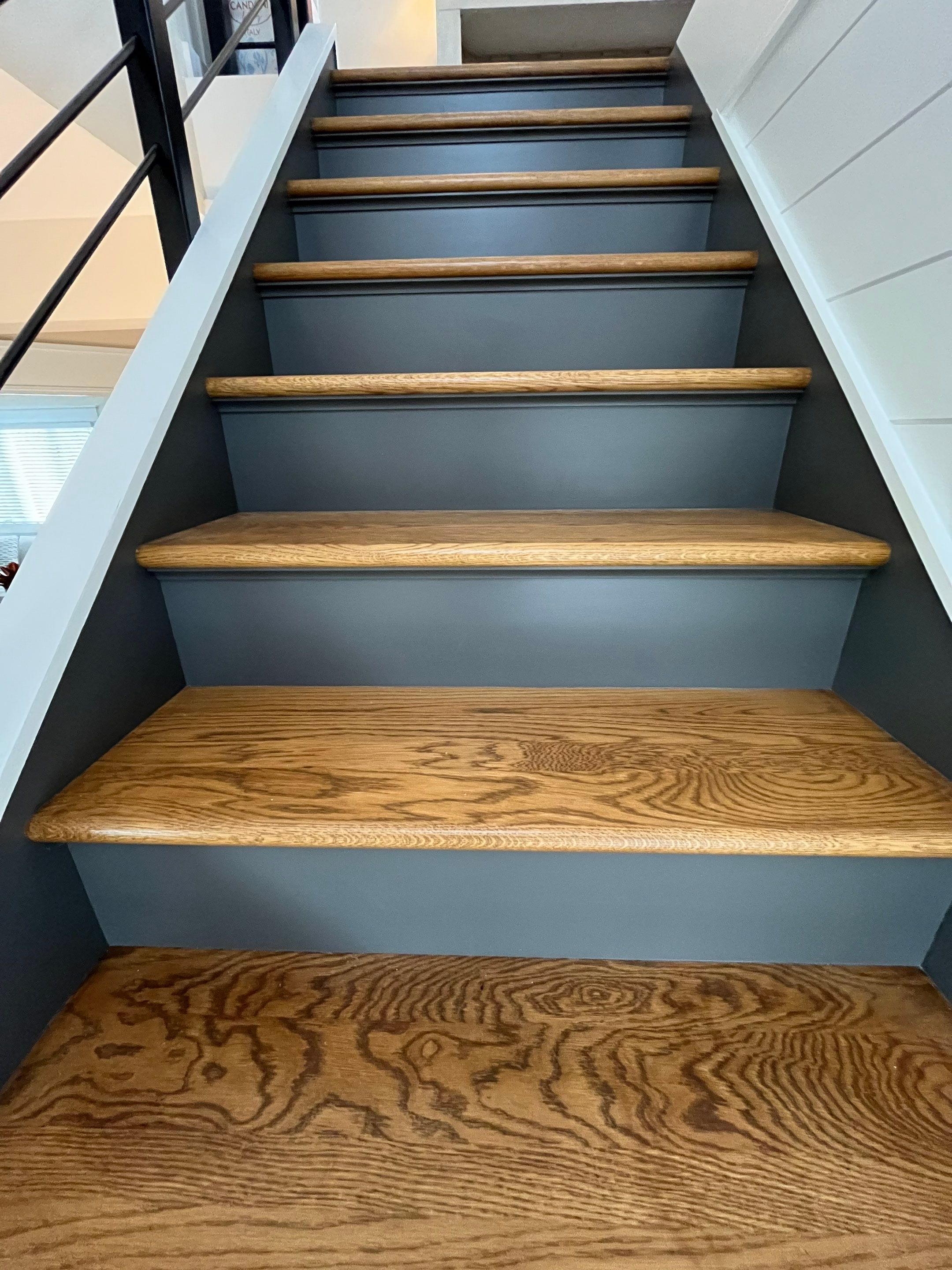 Shiplap Wall, Stairs Treads & Railings by FreshCoat Works LLC