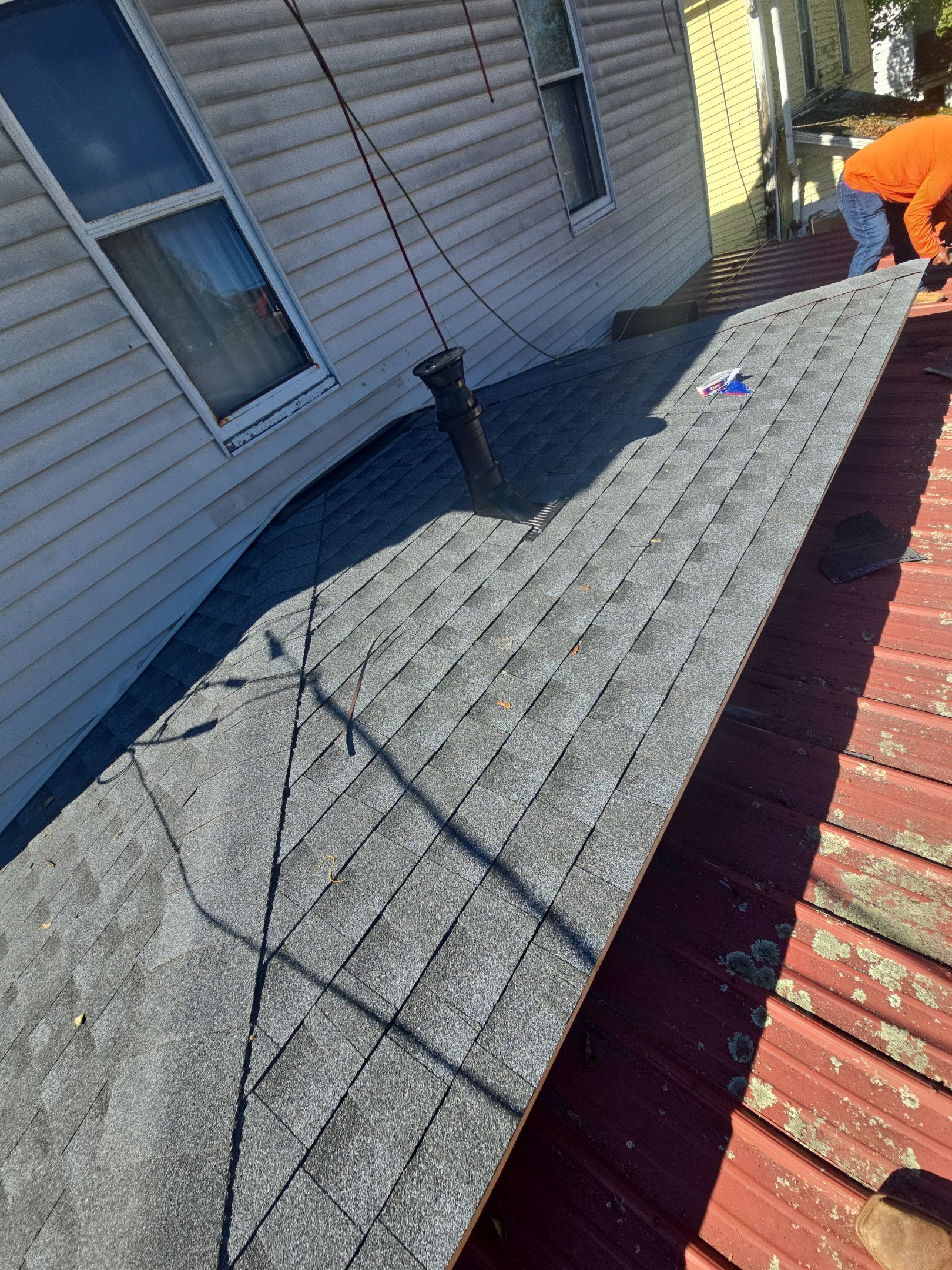 Residential Roofing Installation using GAF Timberline HDZ Pewter Gray by Rainstoppers Roofing