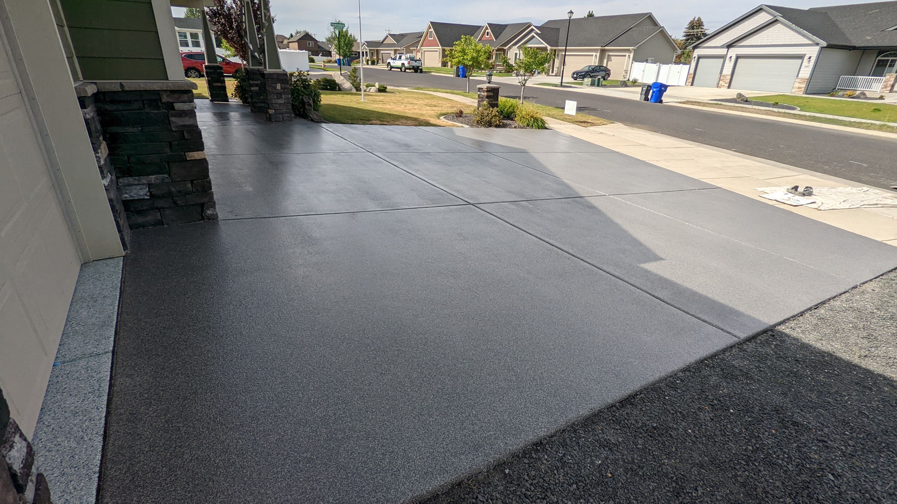 Driveway using Greystone 1/8" by Croc Coatings, LLC