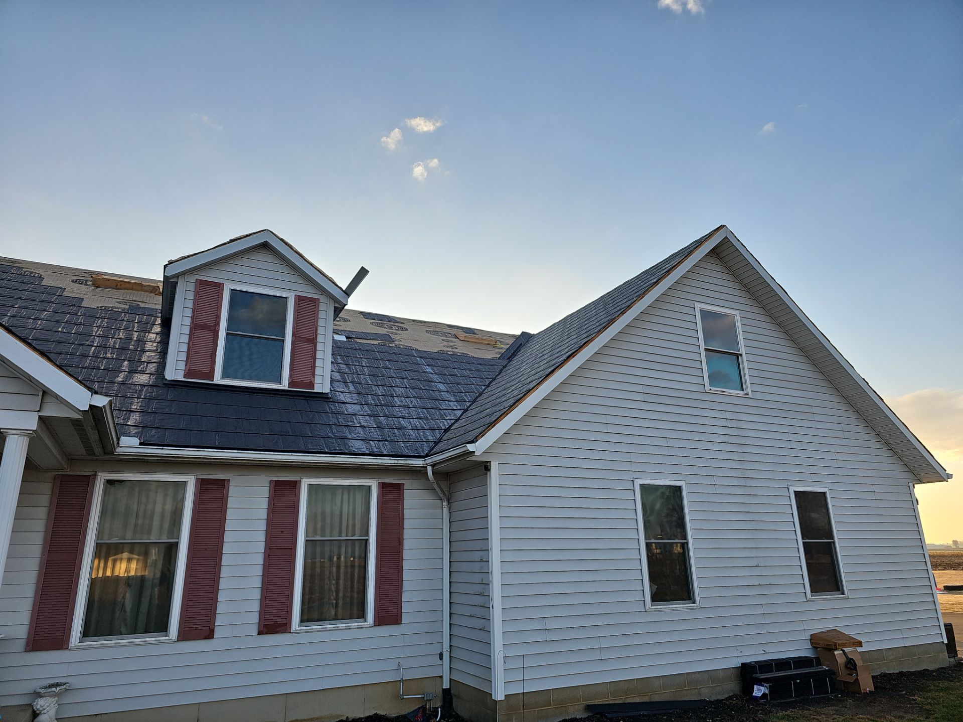 Residential Roofing Installation using Metstar Slate Plus Smooth Black by Nitro Roofing and Construction