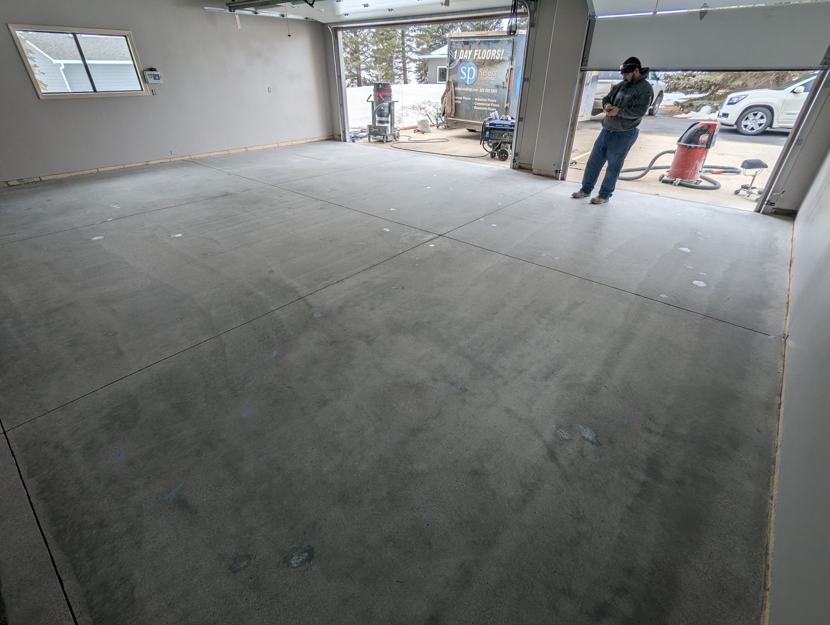 Garage using Mediterranean by Select Painting, Coatings & Garage Cabinets