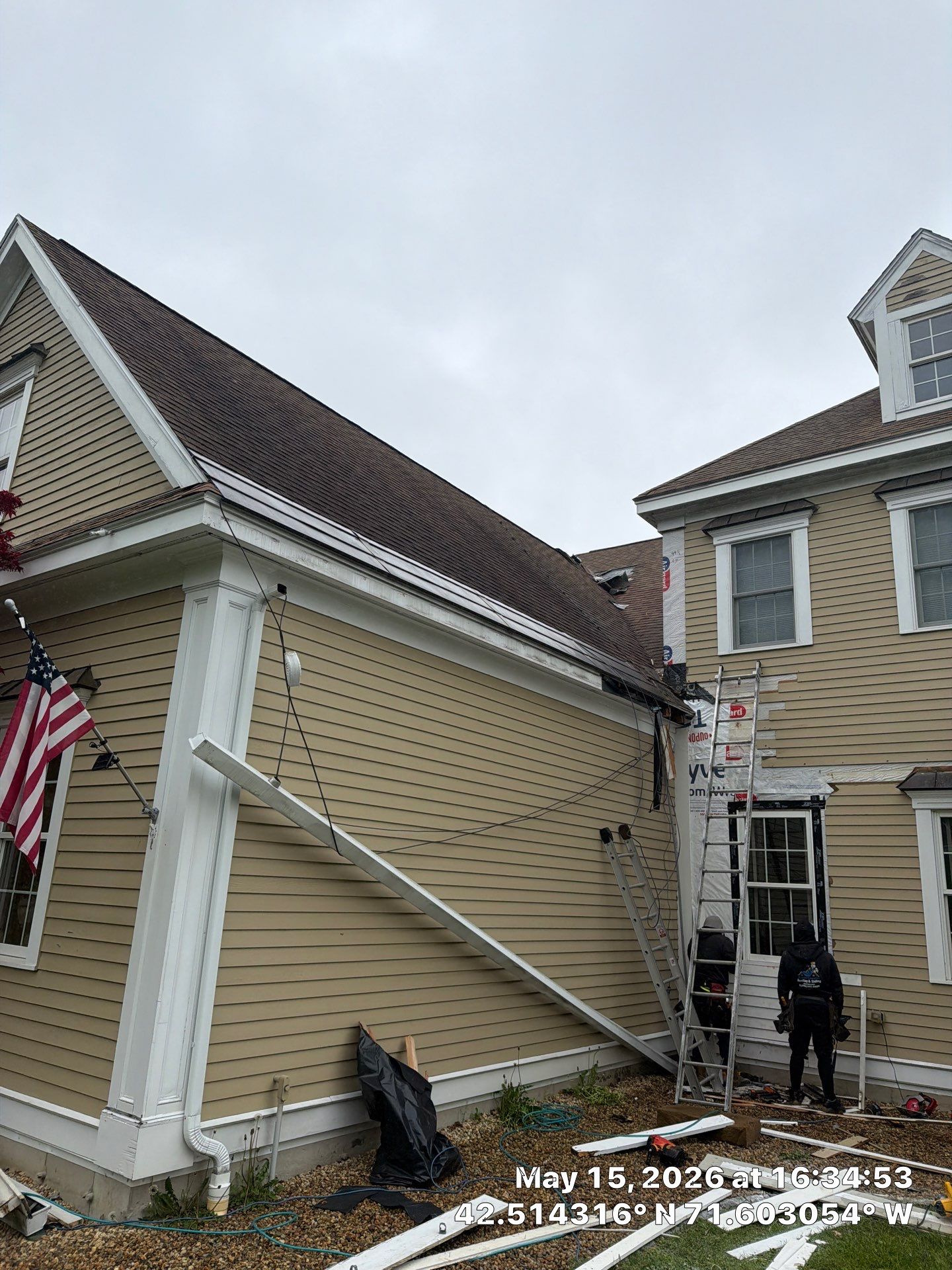 Ice Dam Remediation + EPDM Waterproofing + PVC Trim Restoration by Mighty Dog Roofing of Greater Middlesex County
