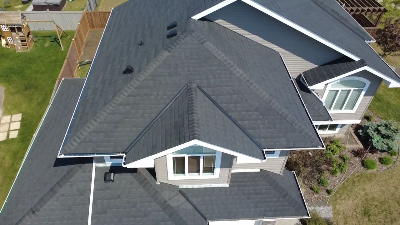 Slate Black on Mystique  by 2thetop Roofing