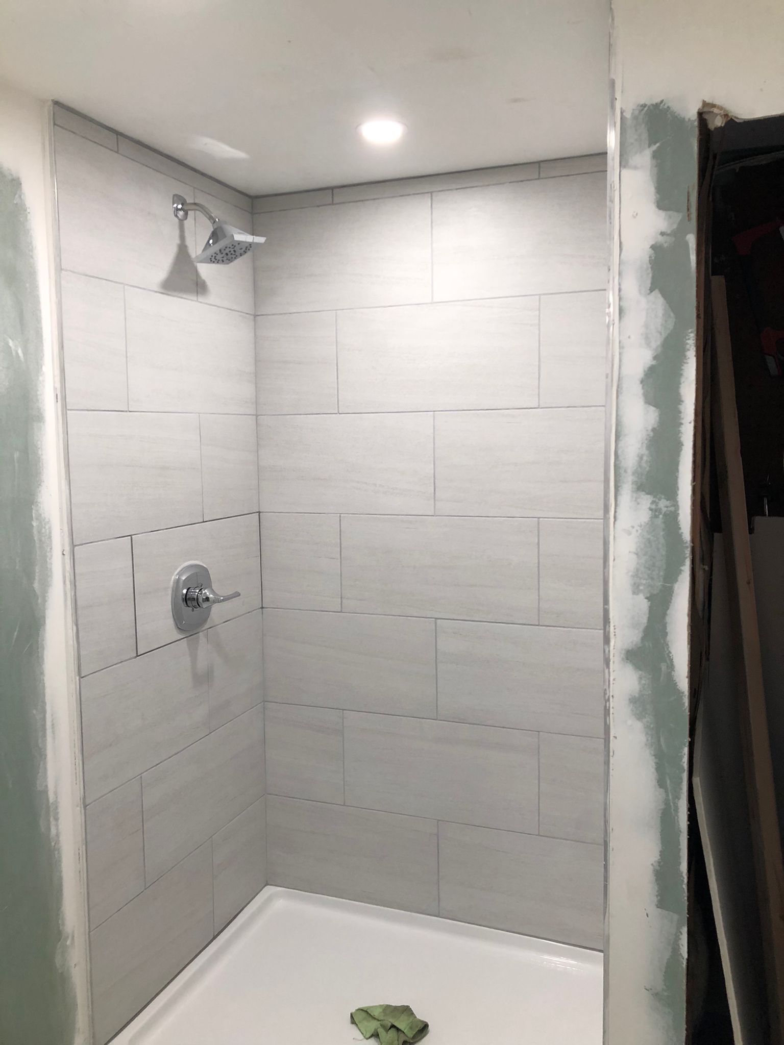 Basement Remodel using Tile by Home Concepts Construction