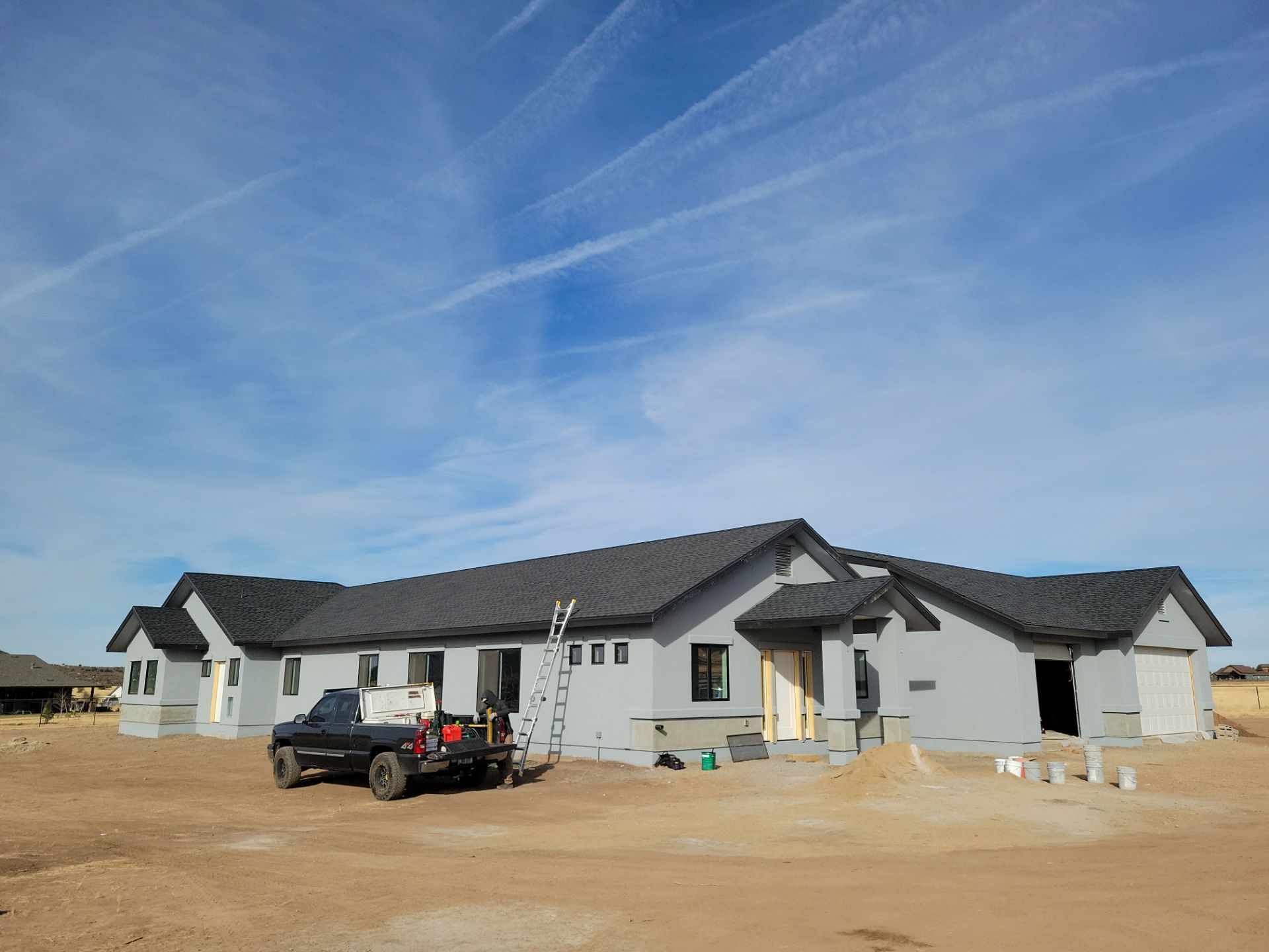 Residential Roofing Installation using GAF HDZ Charcoal by Badger Roofing