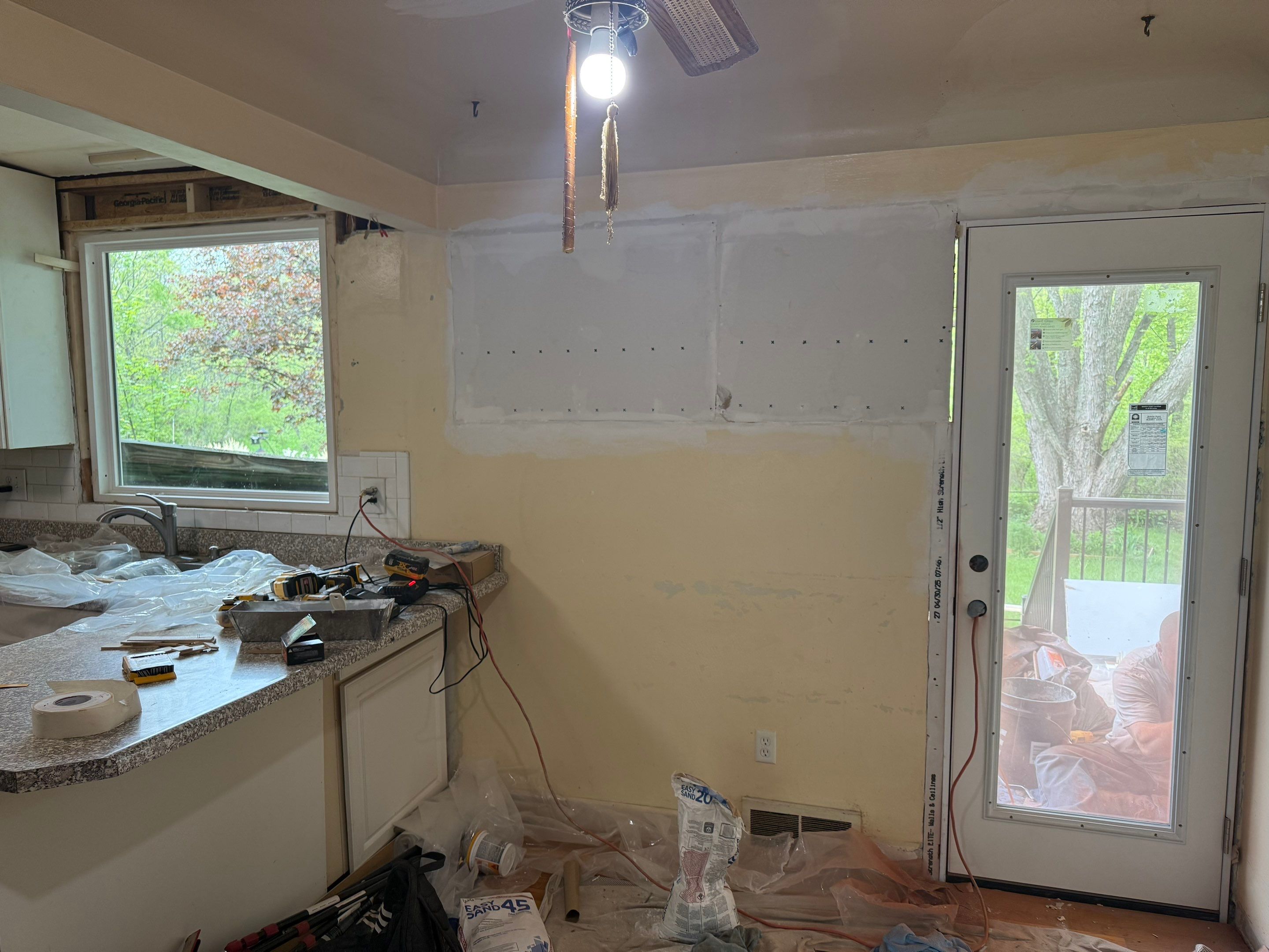 Deck and door install by Cousins Roofing Siding & Decks