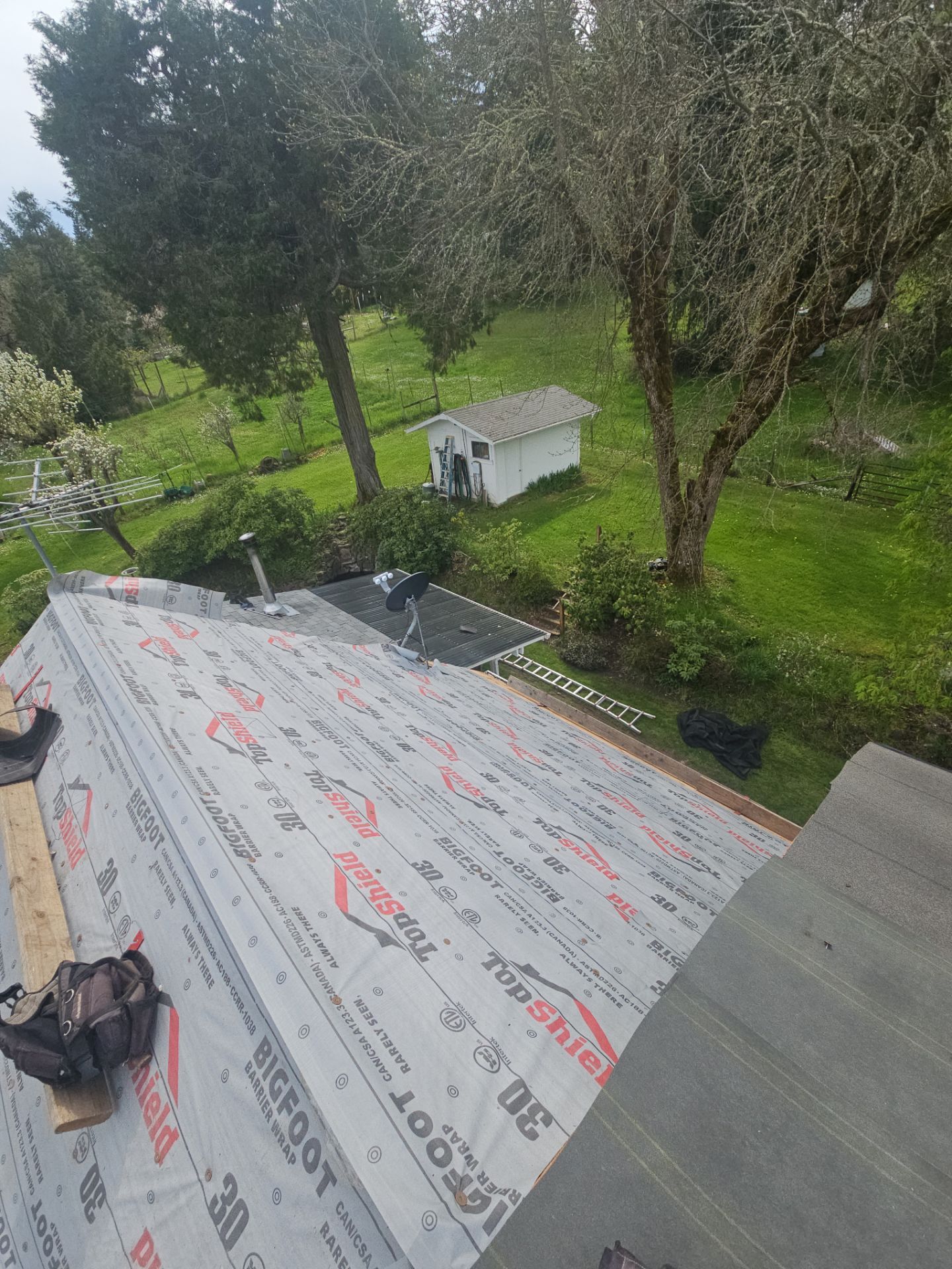 Residential Roofing Installation using IKO Dynasty (Color: Frostone Grey) by Orezona Building & Roofing Company, Inc.