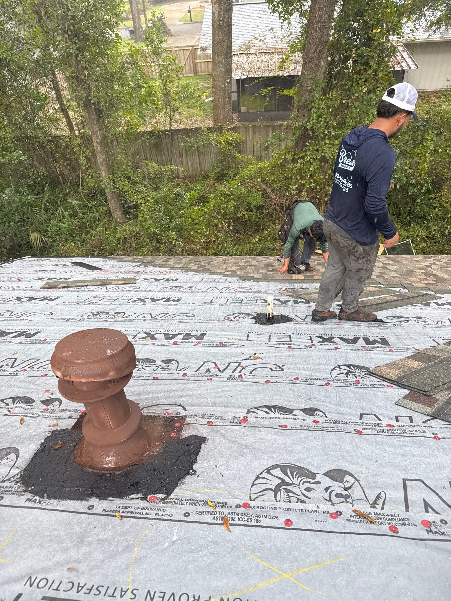Reroof in Gainesville, Florida by Brehm Roofing