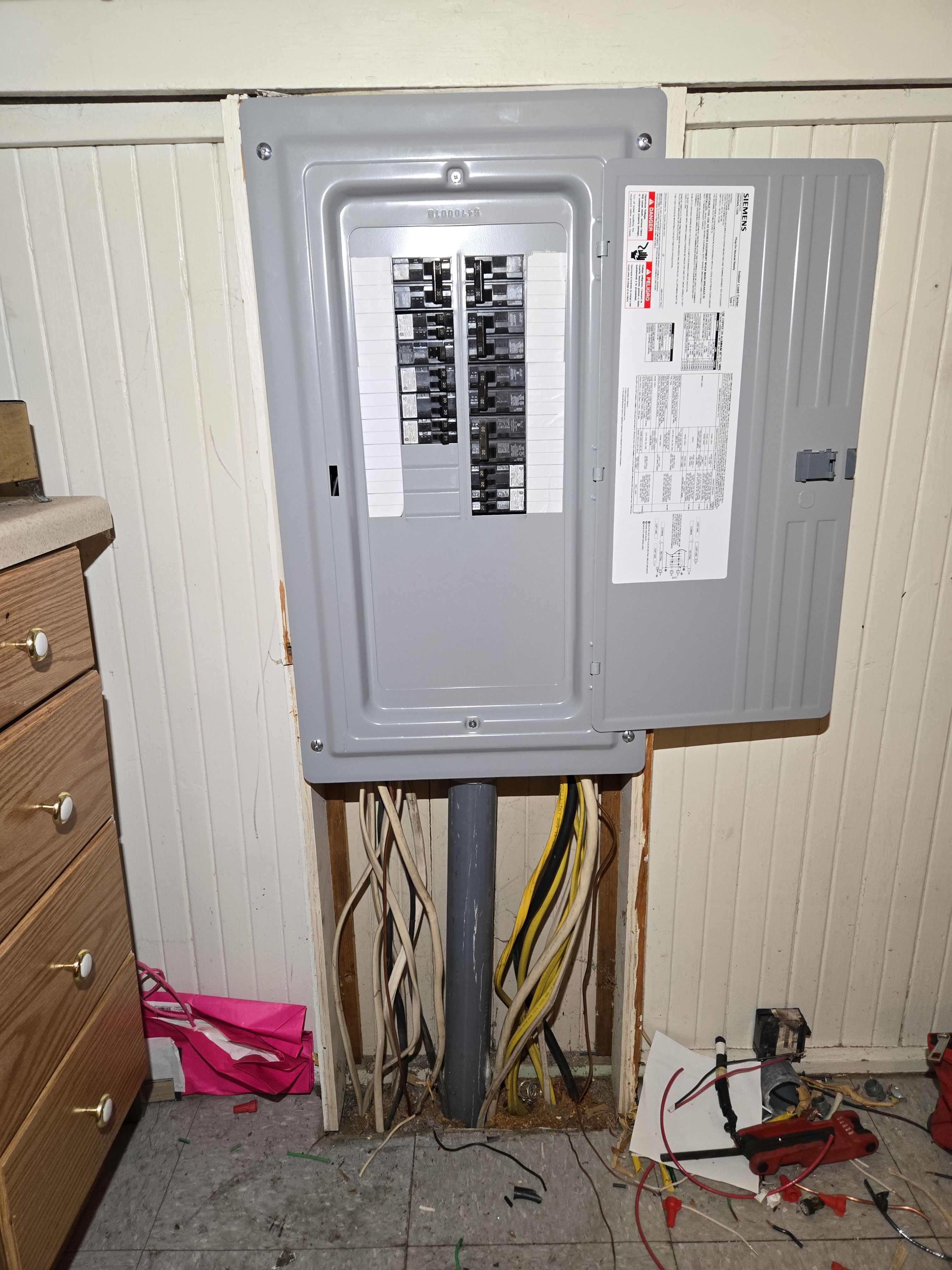Electrical panel replacements ( Triplex ), sub panel replacement by Peach Electric Inc