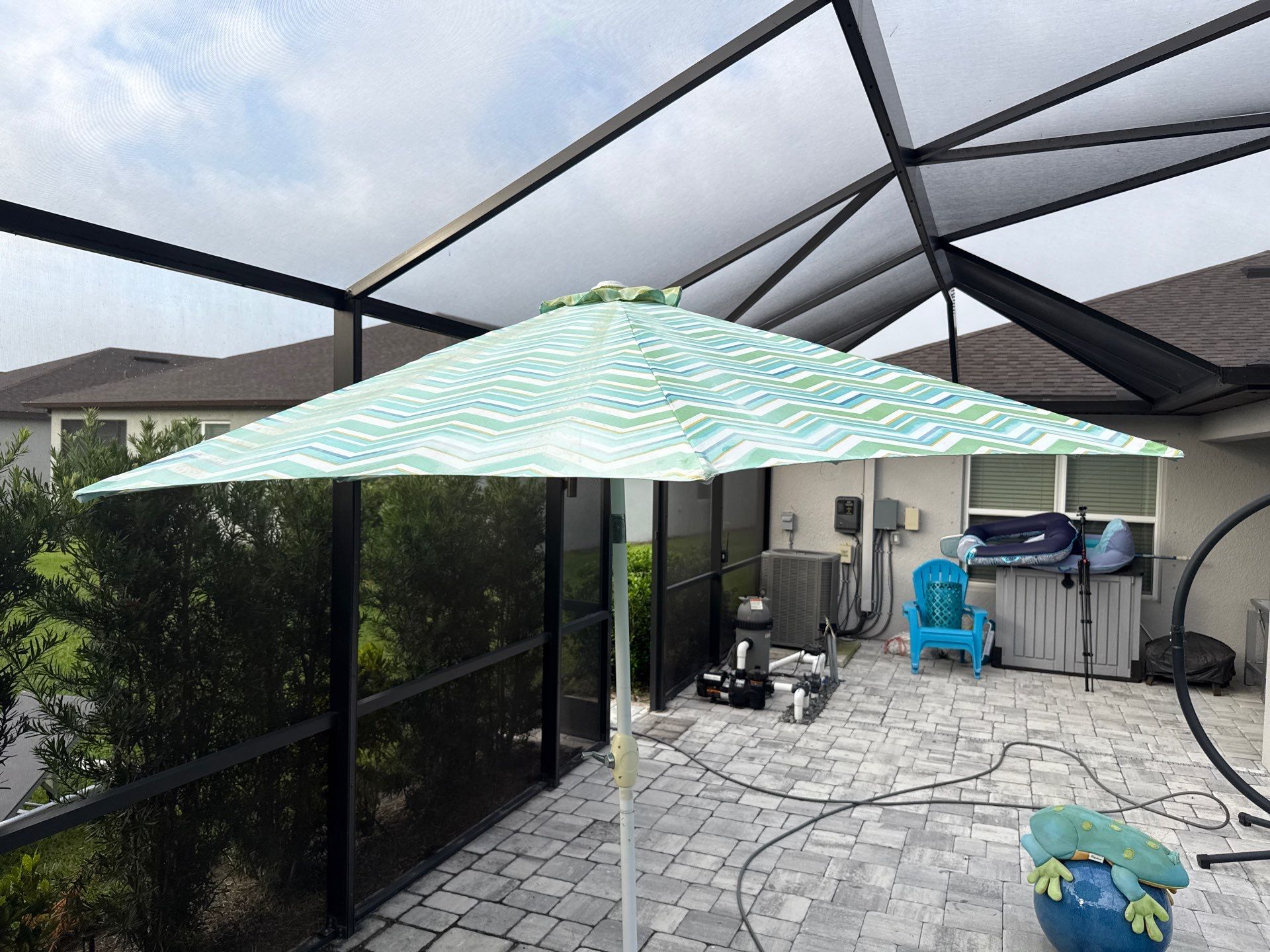 Paver Pool Deck & Screen Enclosure Cleaning – North River Ranch, Parrish, FL by Sunshine AquaWash