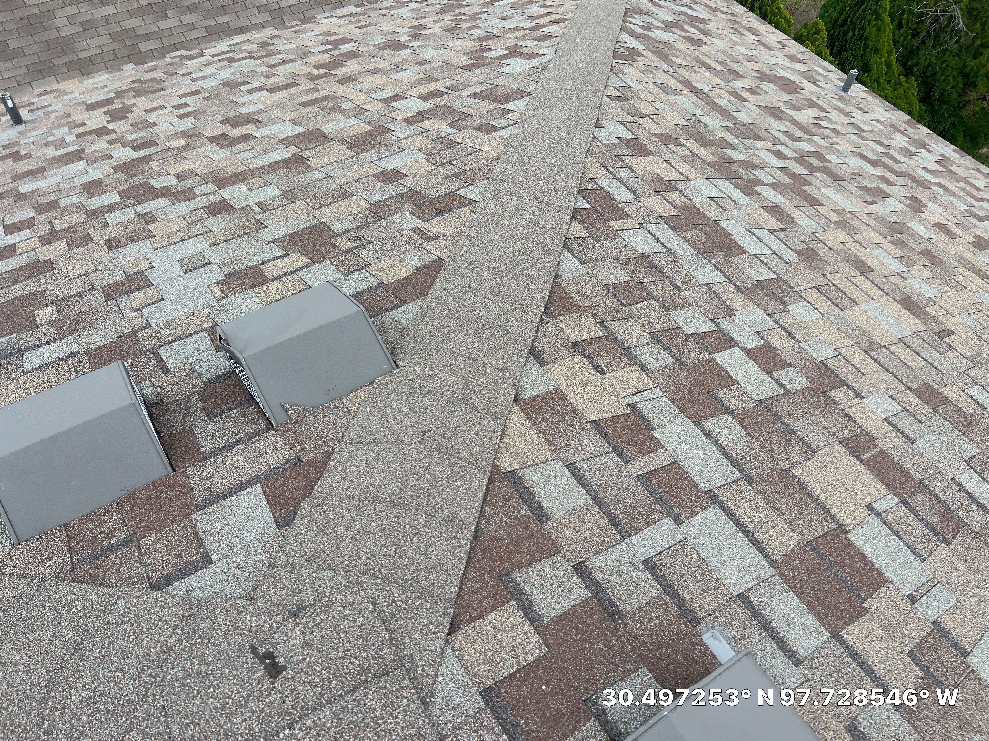 Architectural Shingle Roof Replacement and Sheathing Upgrades in Round Rock by Caliber Restoration LLC