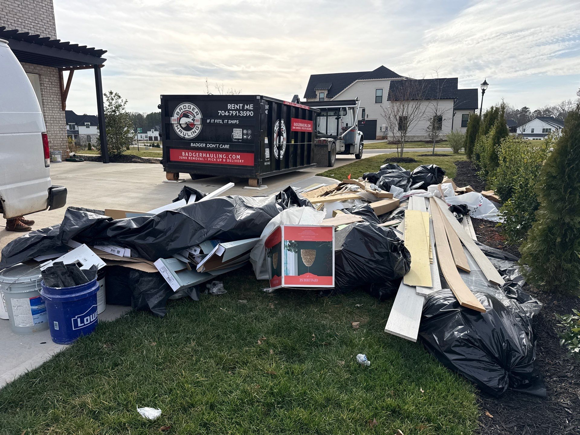 Project in Marvin by Badger Hauling