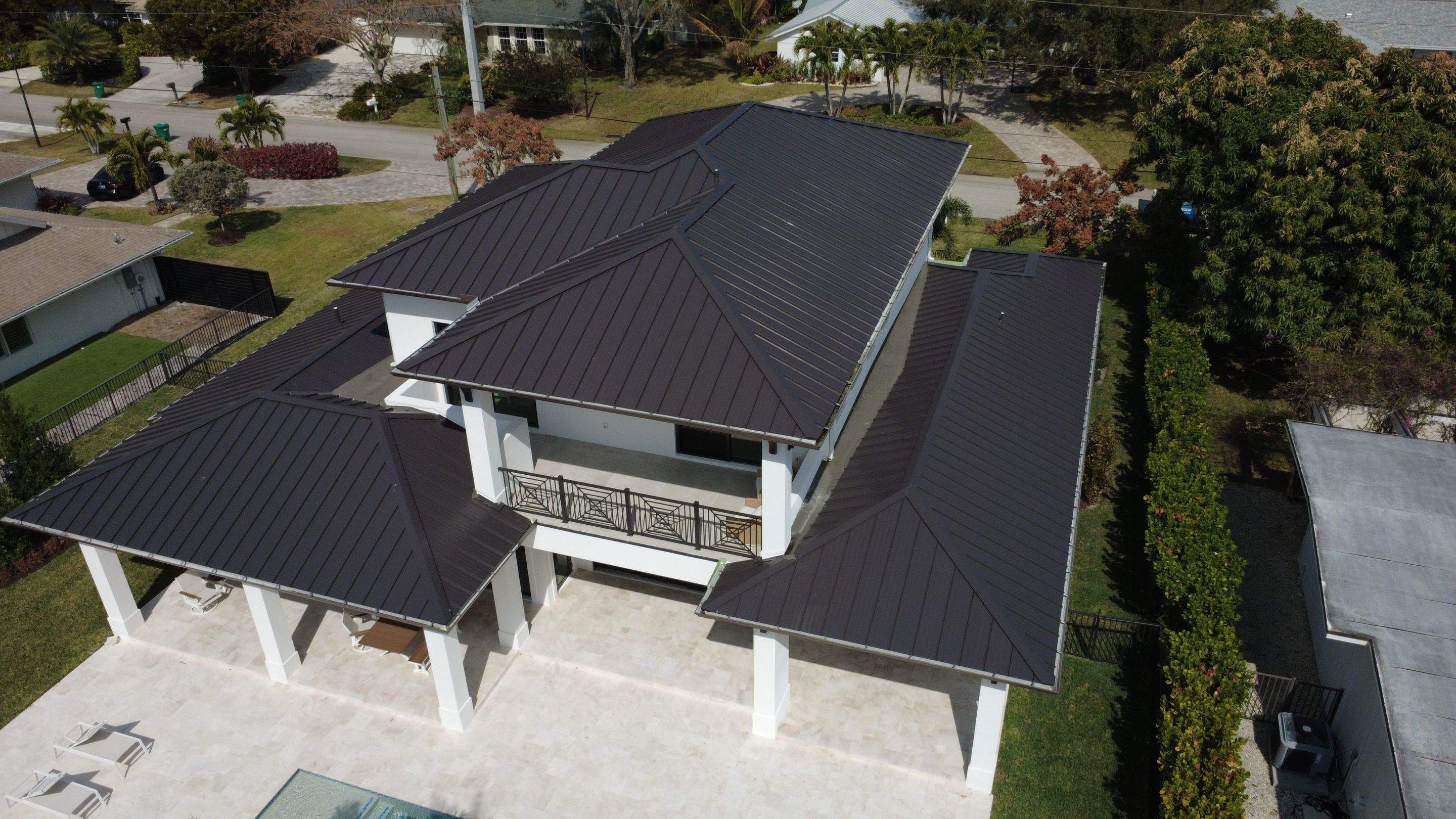 Kynar (Color Coated) Standing Seam Metal Roof Installation by Sailfish Roofing
