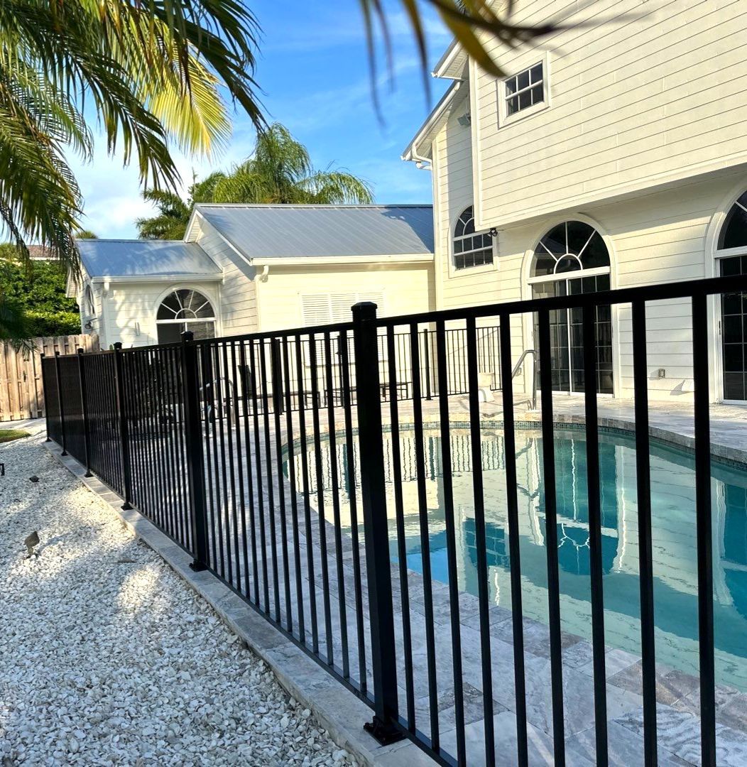 Aluminum Fence Installation using 3 Rail Aluminum Fence by Asap fence and gates, LLC