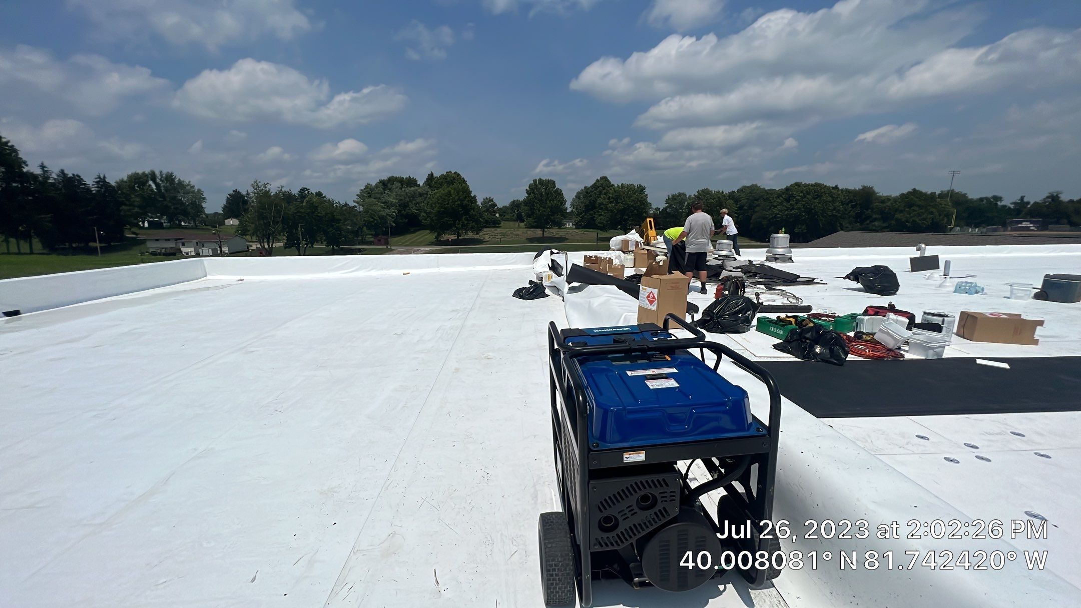 East Muskingum Middle School Roof by Gold Star Roofing LLC 