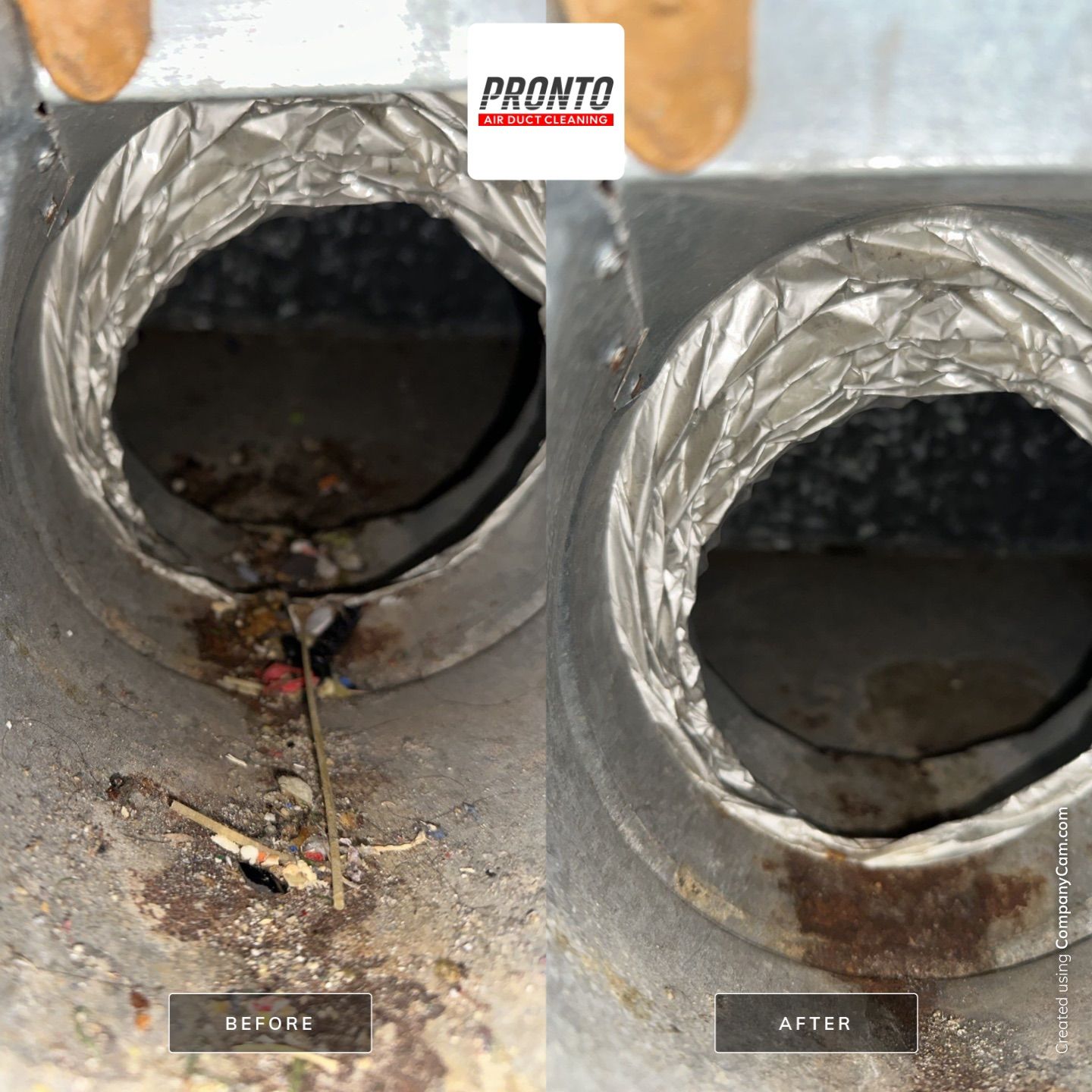 Air duct cleaning using Hypervac by Pronto Air Duct Cleaning
