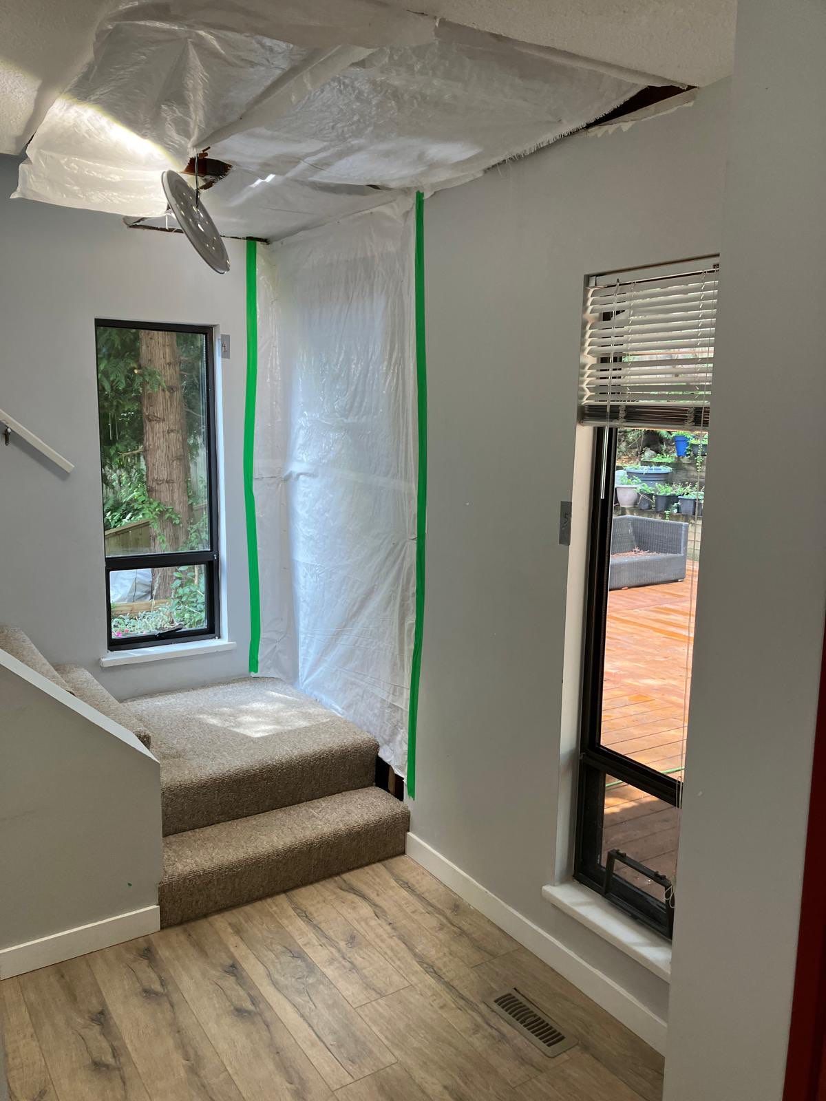 Water Damage Restoration & Bathroom Renovation in West Vancouver by YVR Construction Group