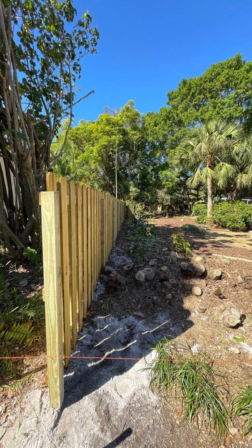 Wood Fence Installation using Shadowbox Wood Fence by Asap fence and gates, LLC