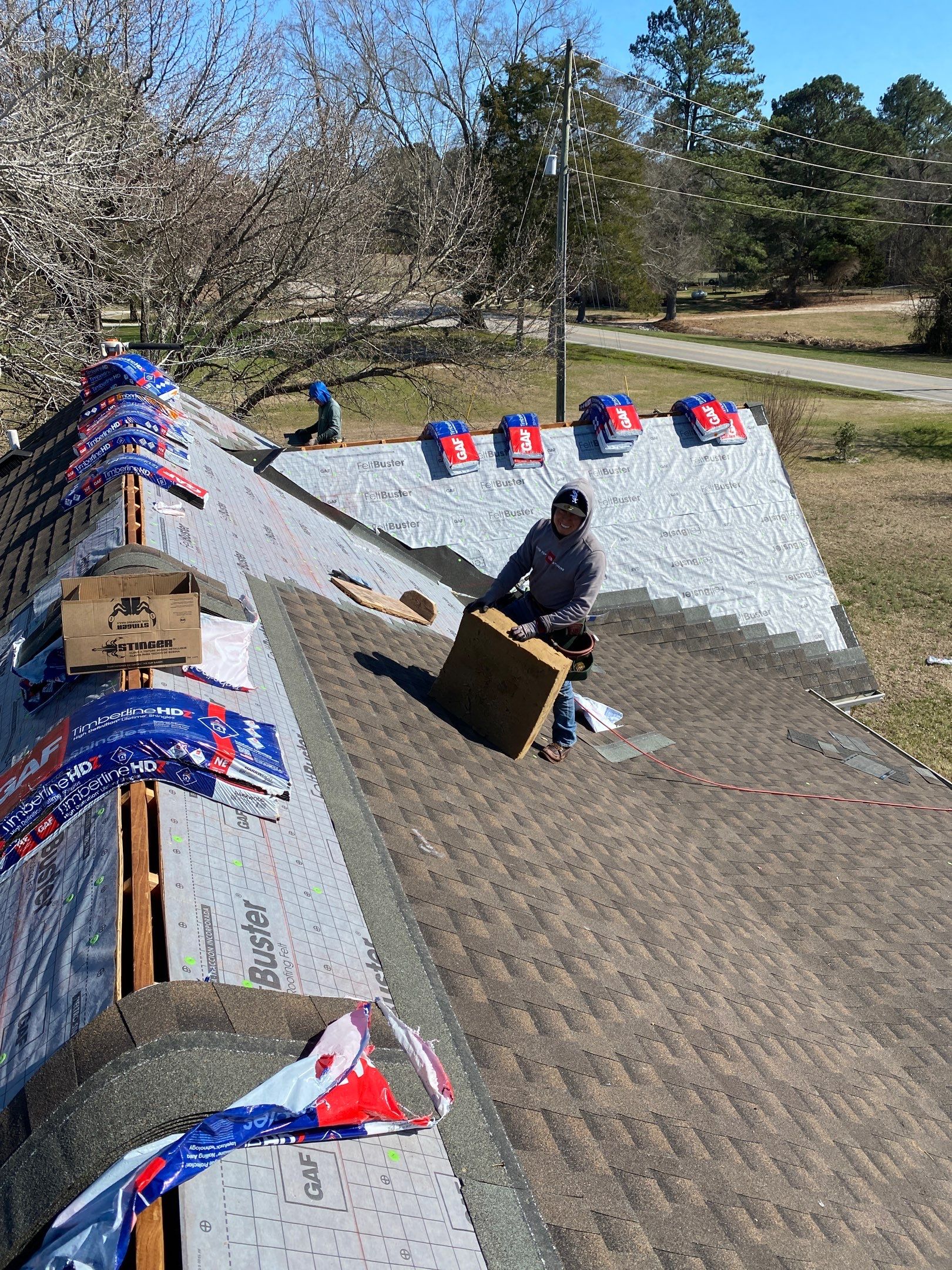 Roof Replacement - GAF Timberline HDZ Barkwood  by Pro Performance Roofing