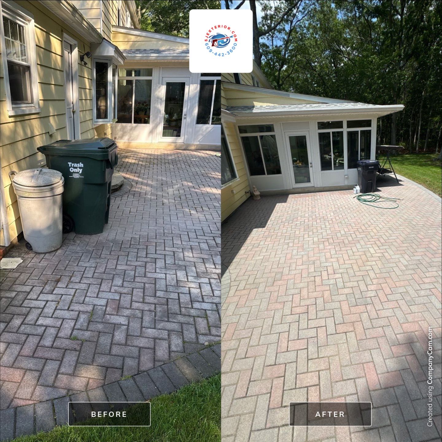Paver Cleaning $ Re-sanded by SJ Exterior