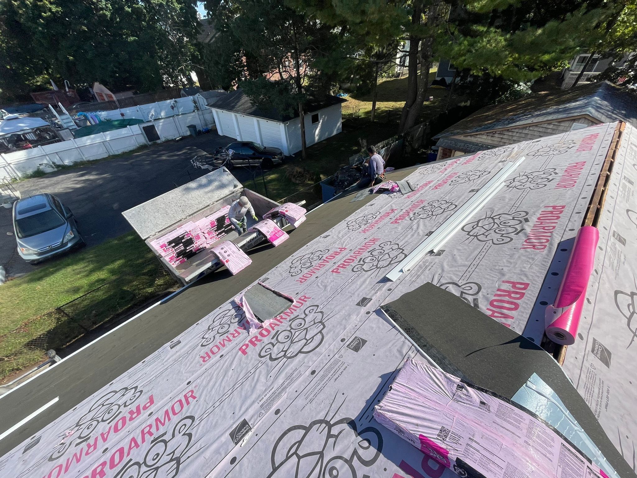 Residential Roofing Installation using Owens Corning TruDefinition Duration - Estate Gray by A Plus Exterior