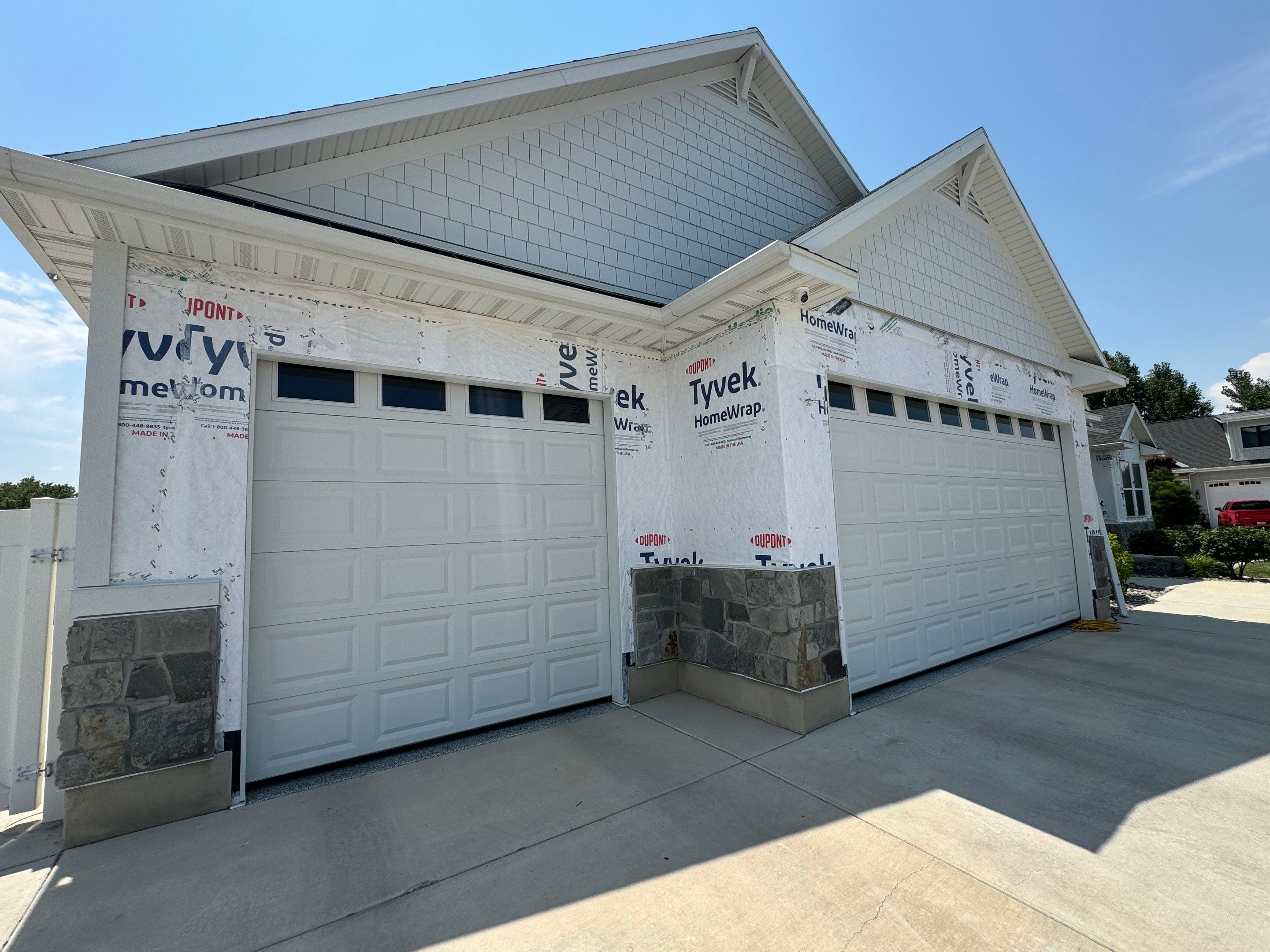 Spanish Fork | Crisp Hardie Replacement & Custom Columns | Arctic White by Ideal Siding Utah