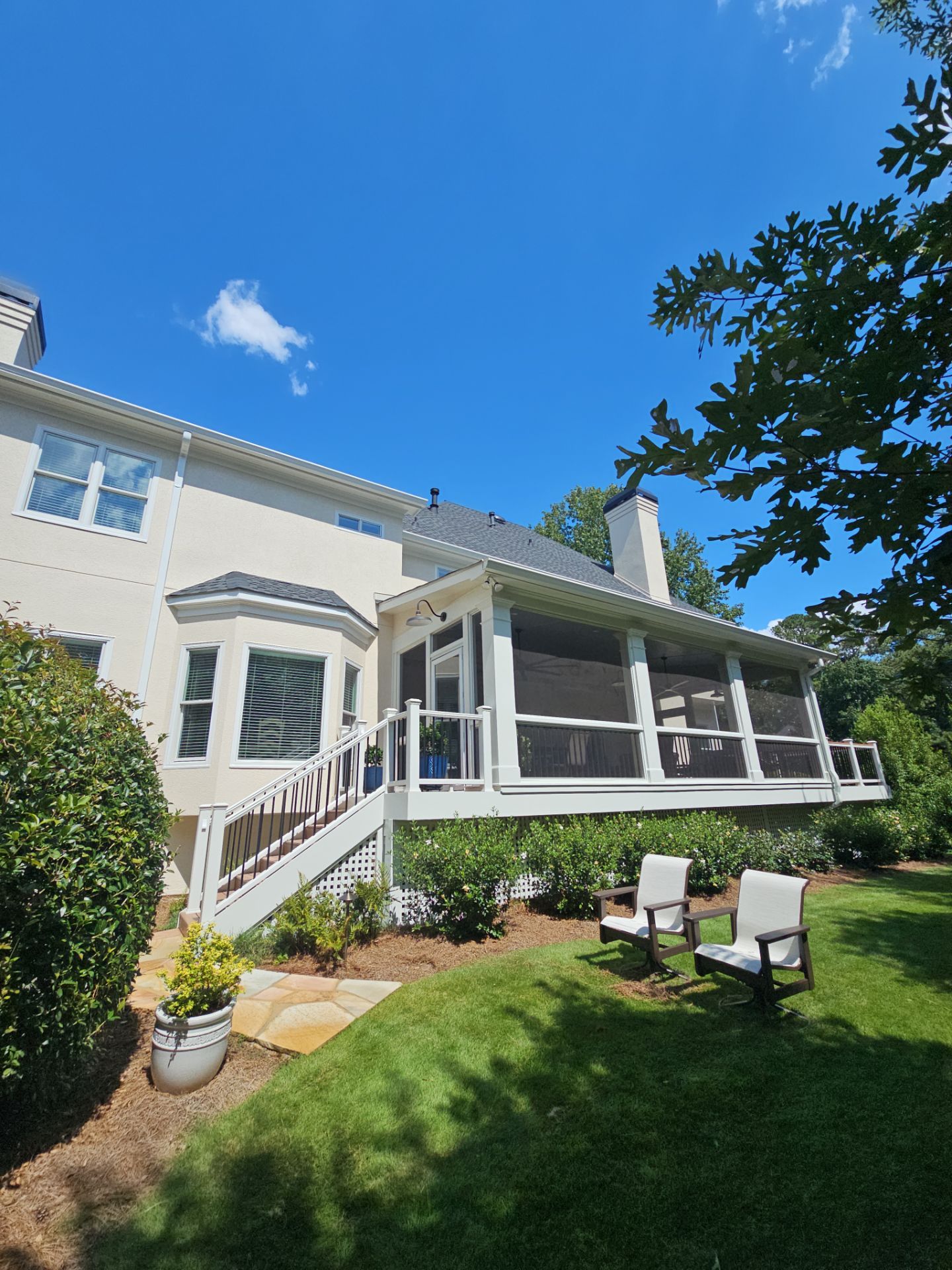 Exterior Transformation in Jonhs Creek by Atlanta's Paint Doctor